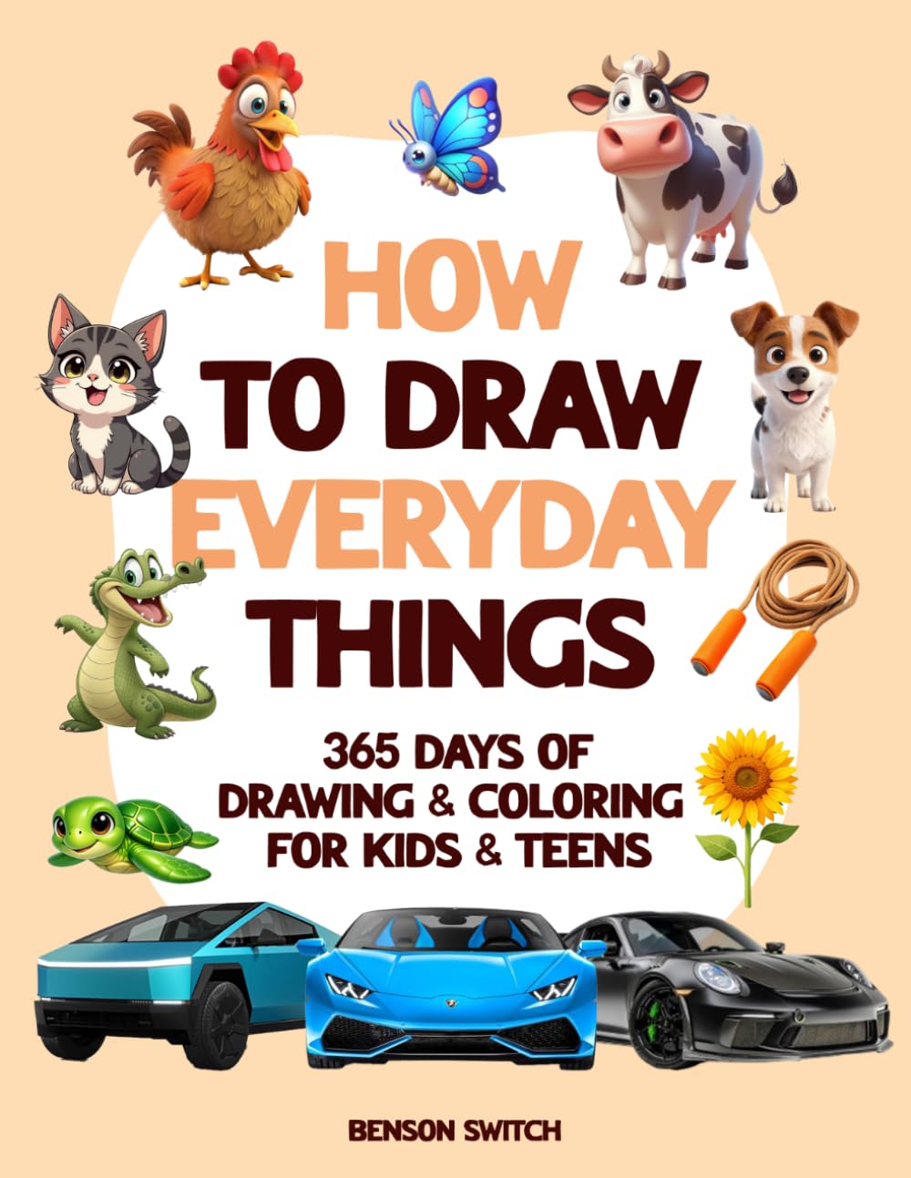 How to Draw Everyday Things: 365 Days of Drawing & Coloring for Kids & Teens