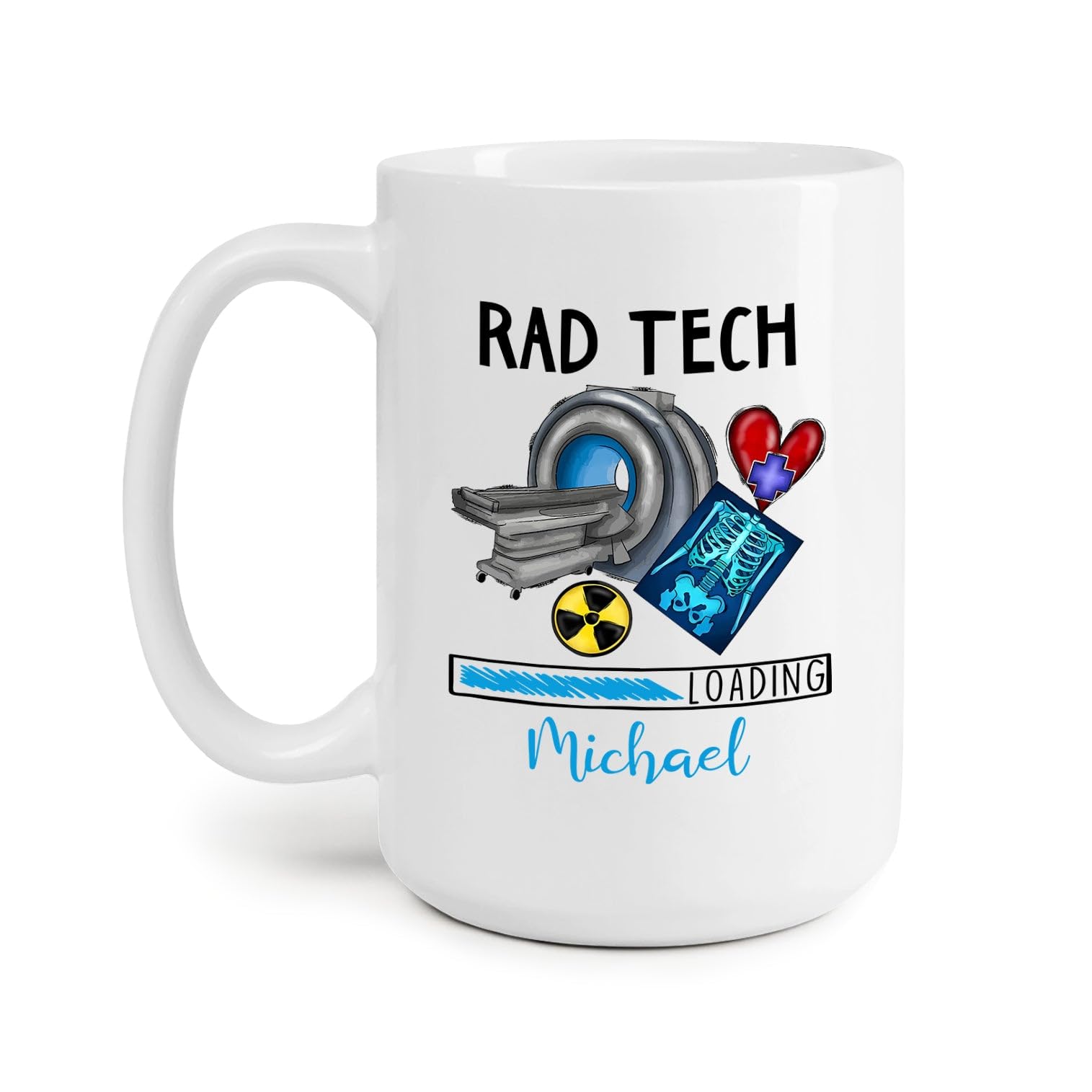 Amazon.com: Rad Tech Loading Mugs, Personalized X Ray Tech Coffee 