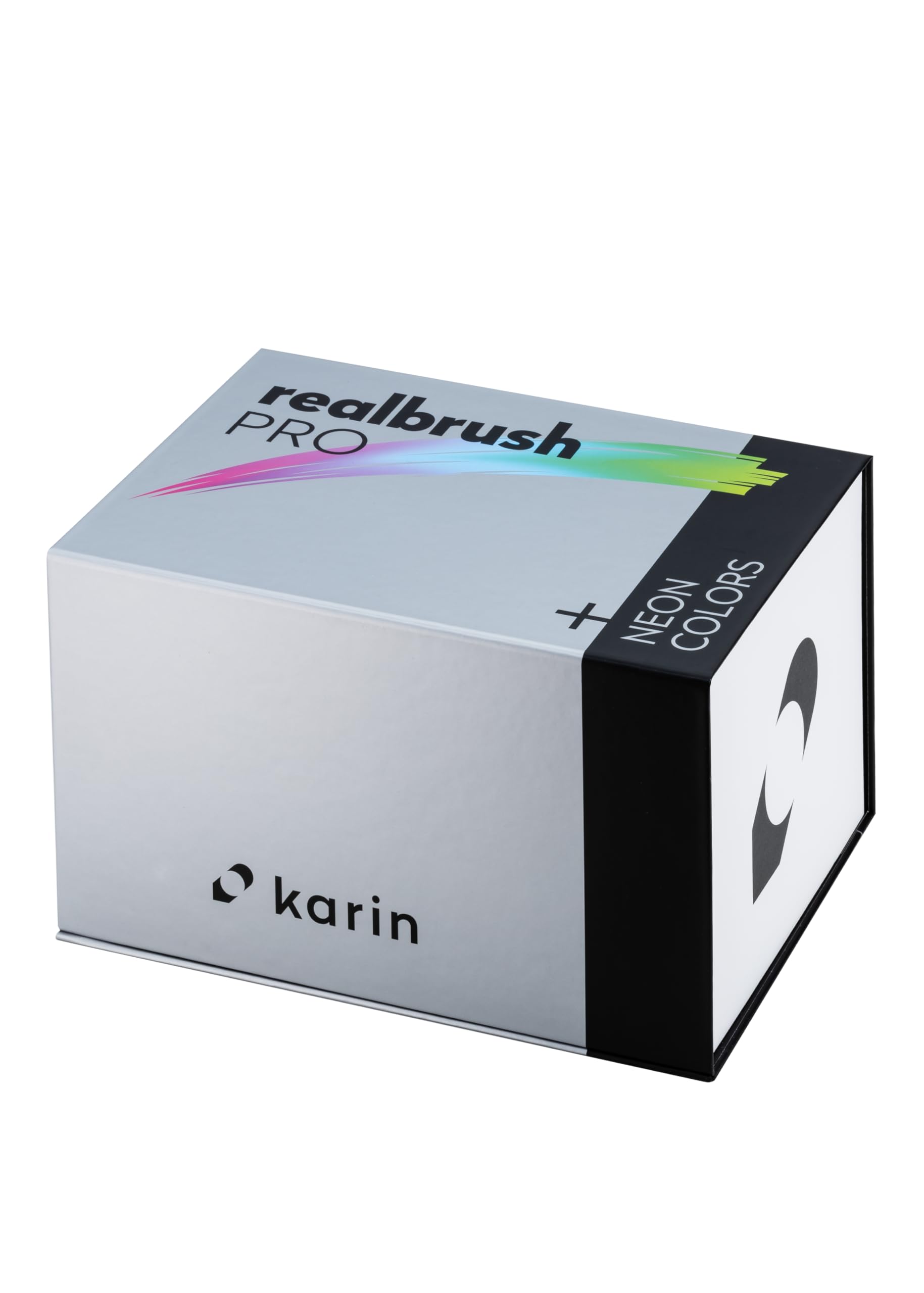 KARIN Realbrush PRO Mega Box PLUS – 72 kolory (w tym 12 neonowych kolorów) + 3 blendery w ekskluzywnym opakowaniu dla łatwego użytkowania.