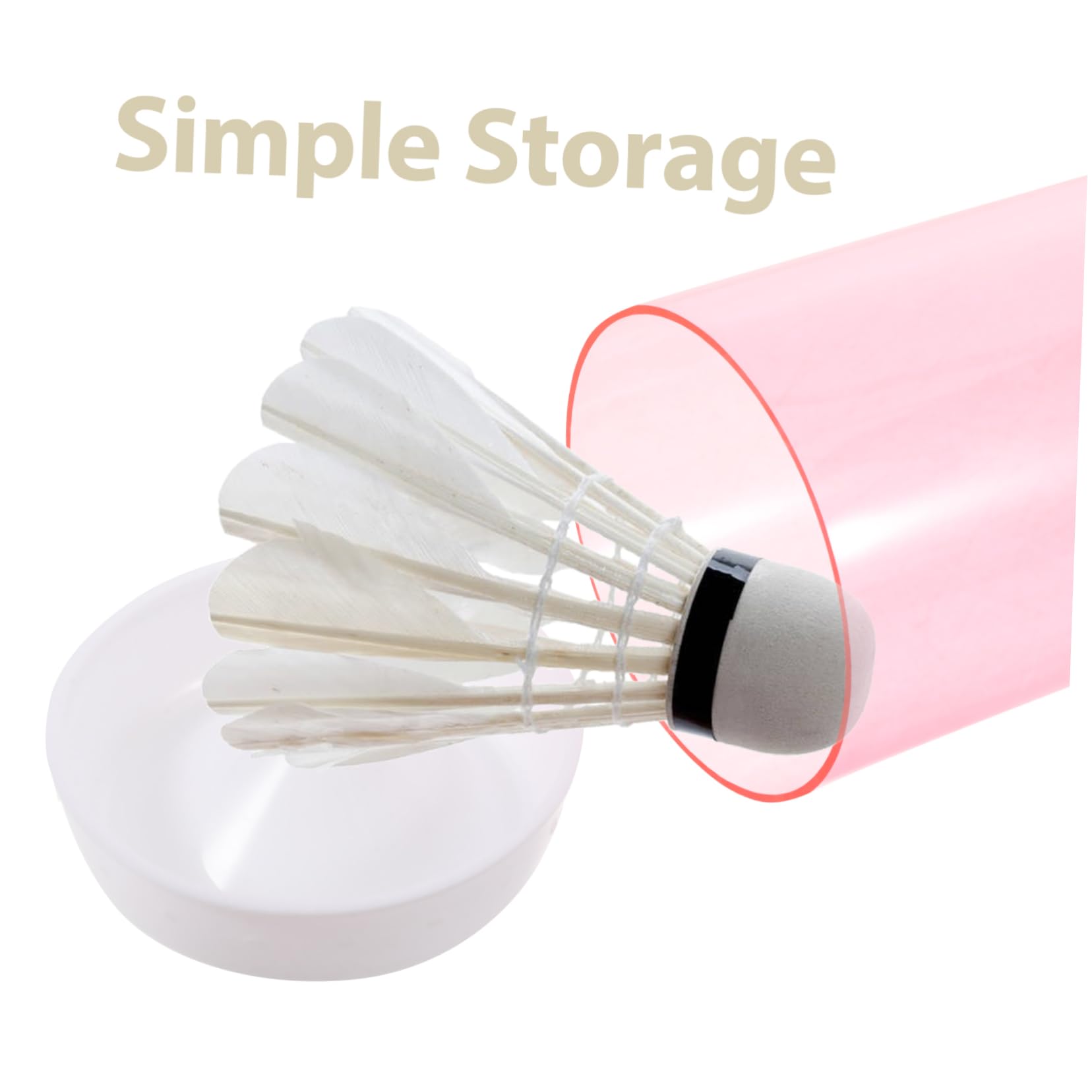 KOMBIUDA Tube de Pickball Transparent en Plastique avec Grosse Capacité, Boîte à Balles Portable pour Tennis et Badminton, pour Sports Intérieurs et Extérieurs