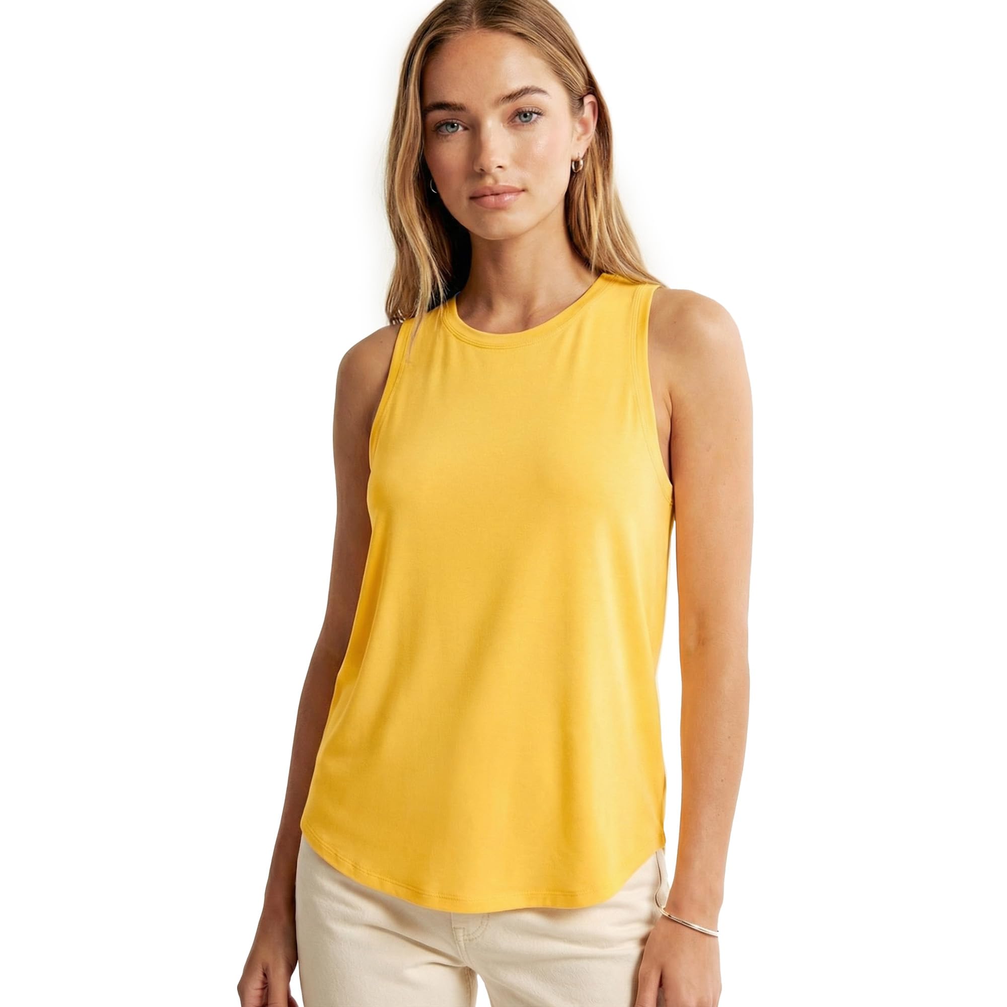 sissycos Women's Workout Racerback Tank Tops Loose Fit Sleeveless Athletic Shirts