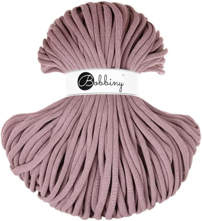 Bobbiny Jumbo - Corda in macramè intrecciata da 9 mm, 100 m, colore: Bianco
