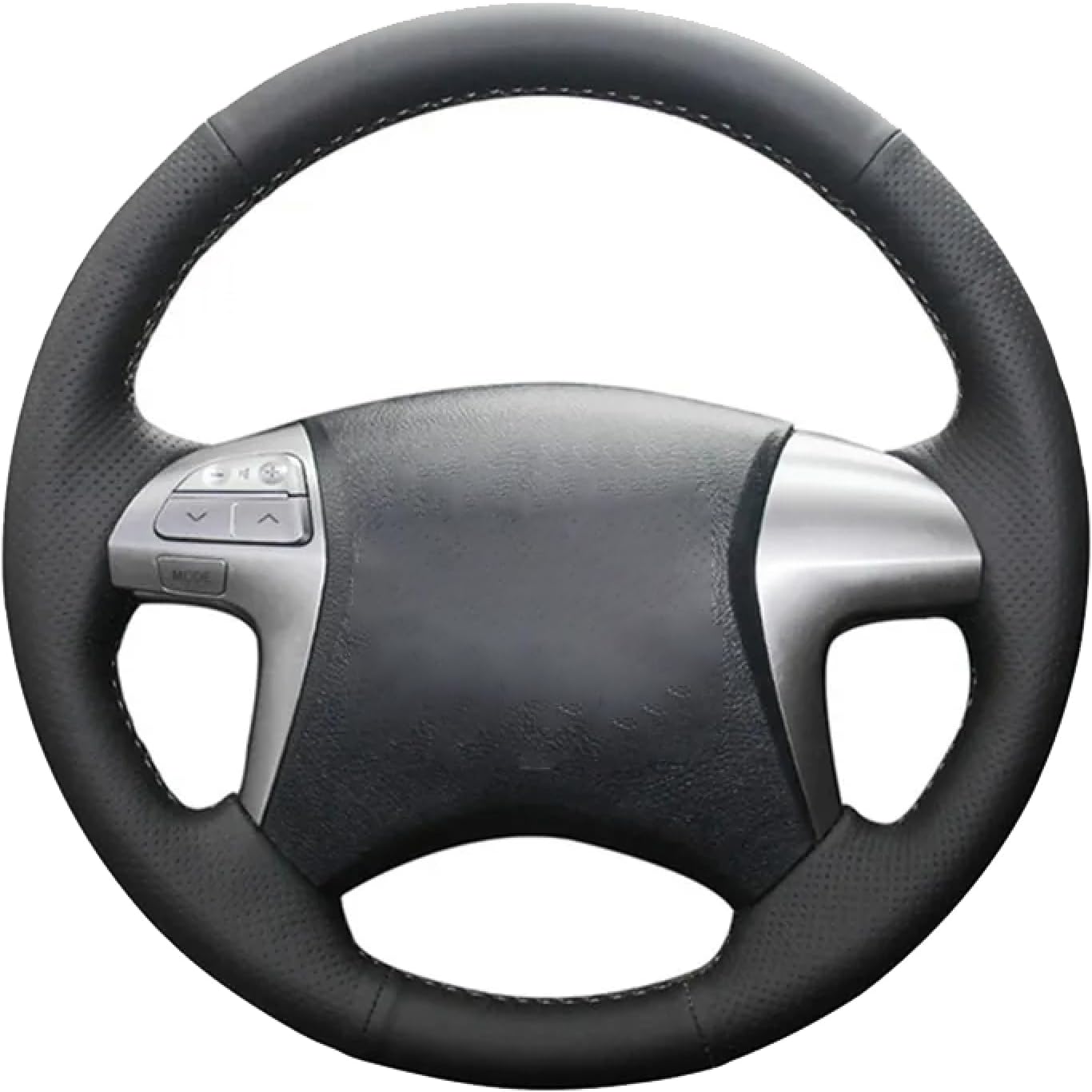 Steering Wheel Cover, for Toyota Fortuner Hilux 2012-2015, Customize DIY Hand Sewing Hand-stitched