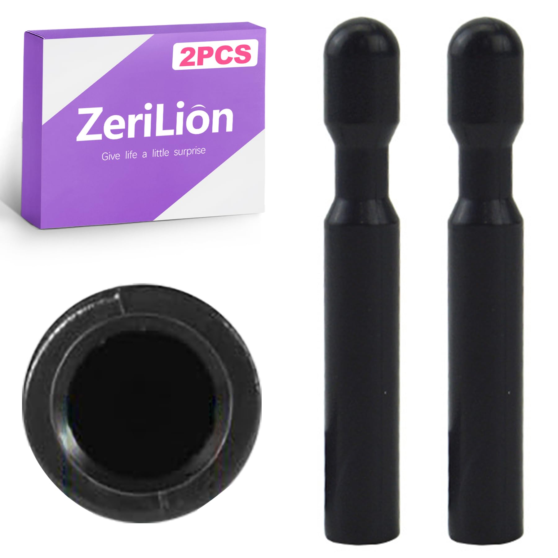 ZeriLion 2-Piece Door Lock Pins, Compatible with Ford F-150, Replaces OEM FODZ-5421850-A – Truck Interior Knob Replacement Parts