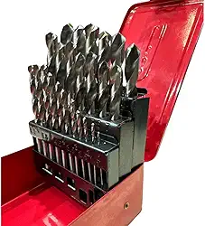 TNT Jogo 21 Brocas HSS em Aço com Caixa Metálica