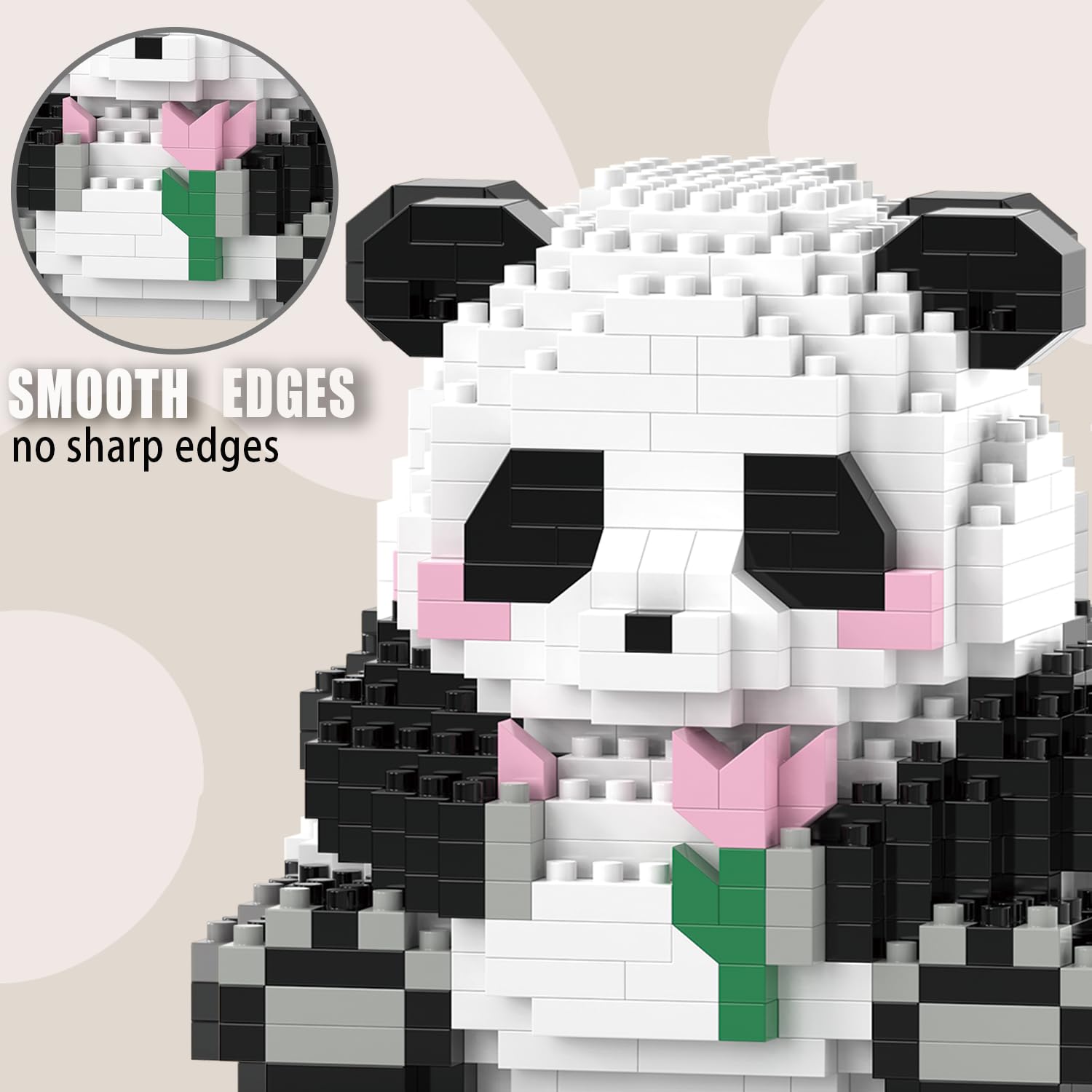 Amazon.com: MJDDJA Mini Building Blocks- Sitting Panda with