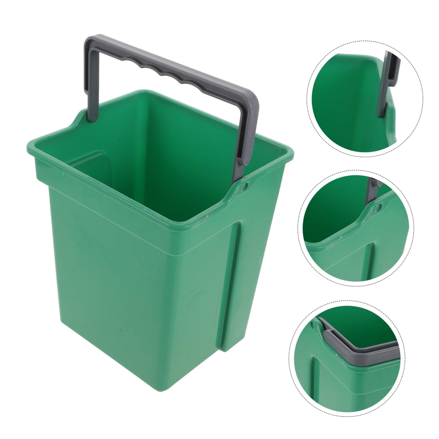 COSMEVIVI 4l Plastic Mop Bucket Handle Versatile Cleaning Water Bucket for Home Office School Dorm Garden