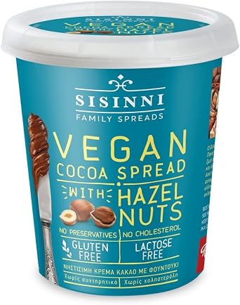 Sissini Vegan Greek Chocolate & Hazelnut Spread 400g