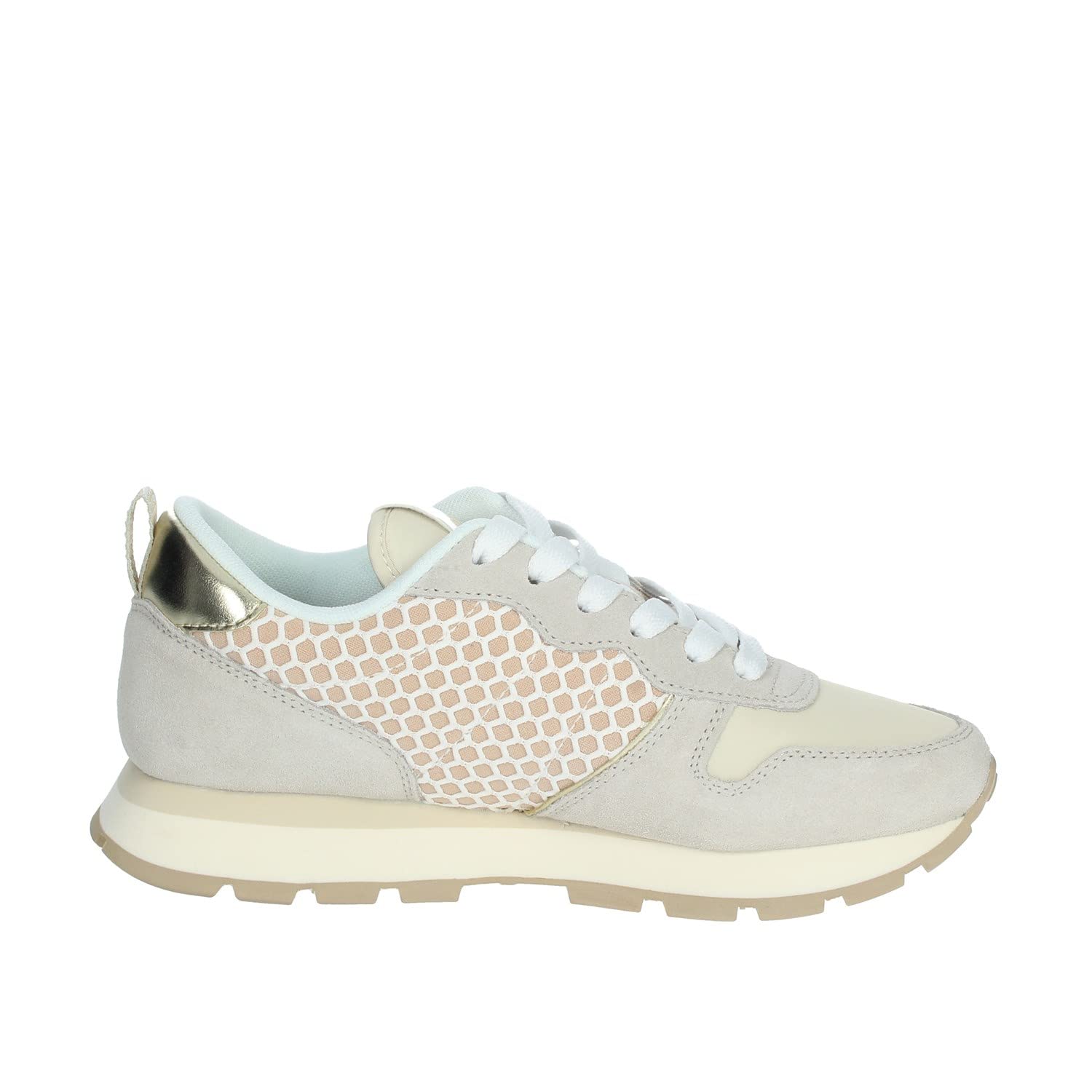 SUN68 Ally Big Mesh Sneaker Bianco da Donna Z32206-31