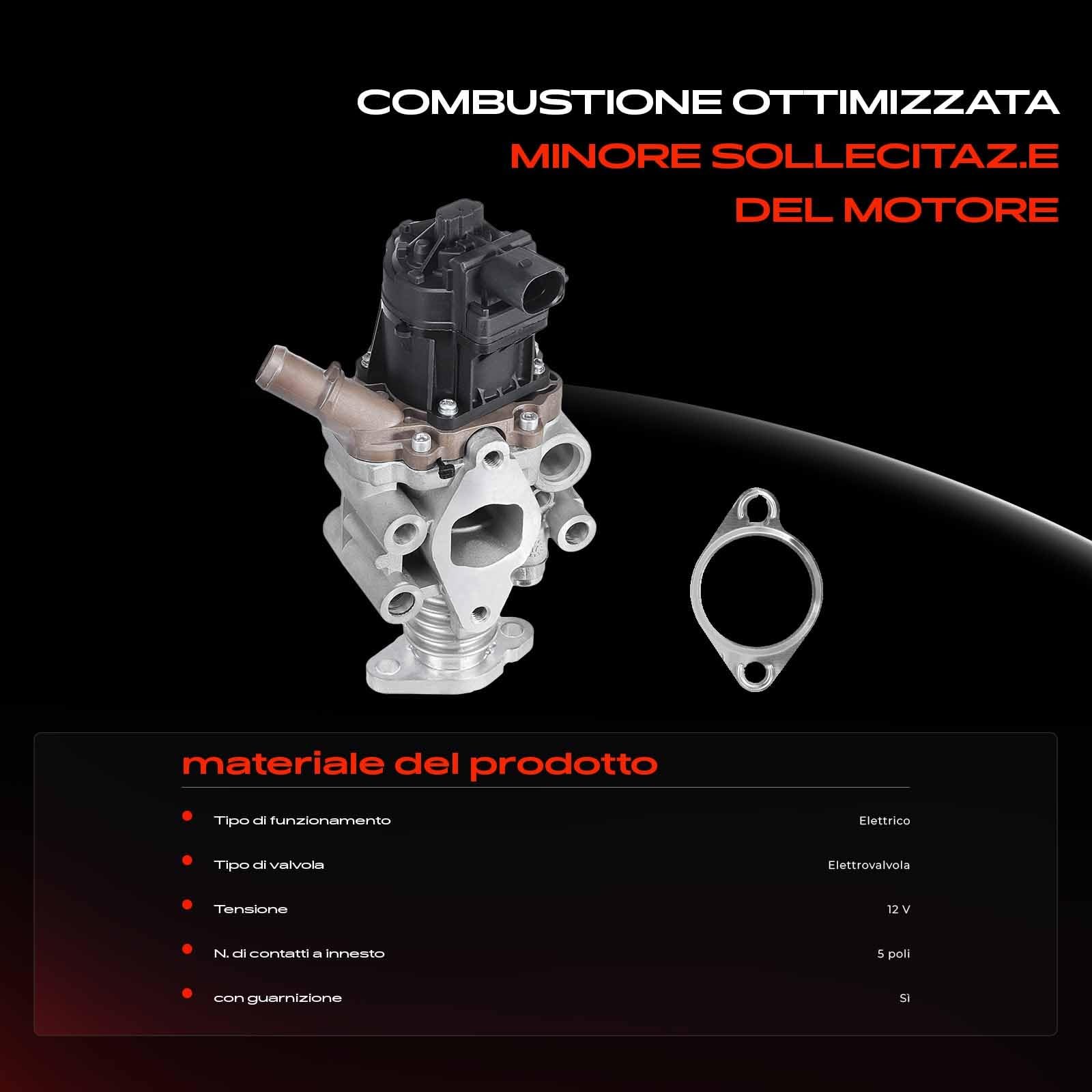 Frankberg Valvola EGR per il ricircolo dei gas di scarico 71795484 | Compatibile con: Ducato Van 250, Ducato Bus 250