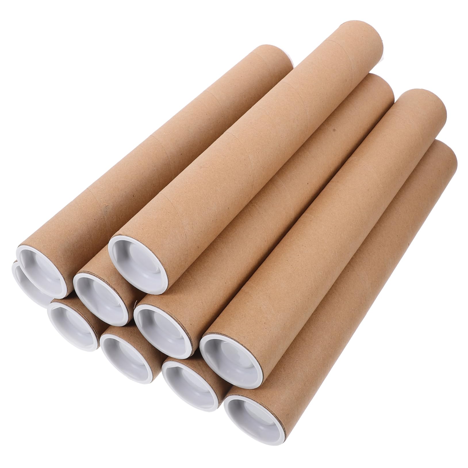 KICHOUSE Artwork Tube Storage 10pcs 1.5''x12'' Paper Tube for Mailing and Storing Posters
