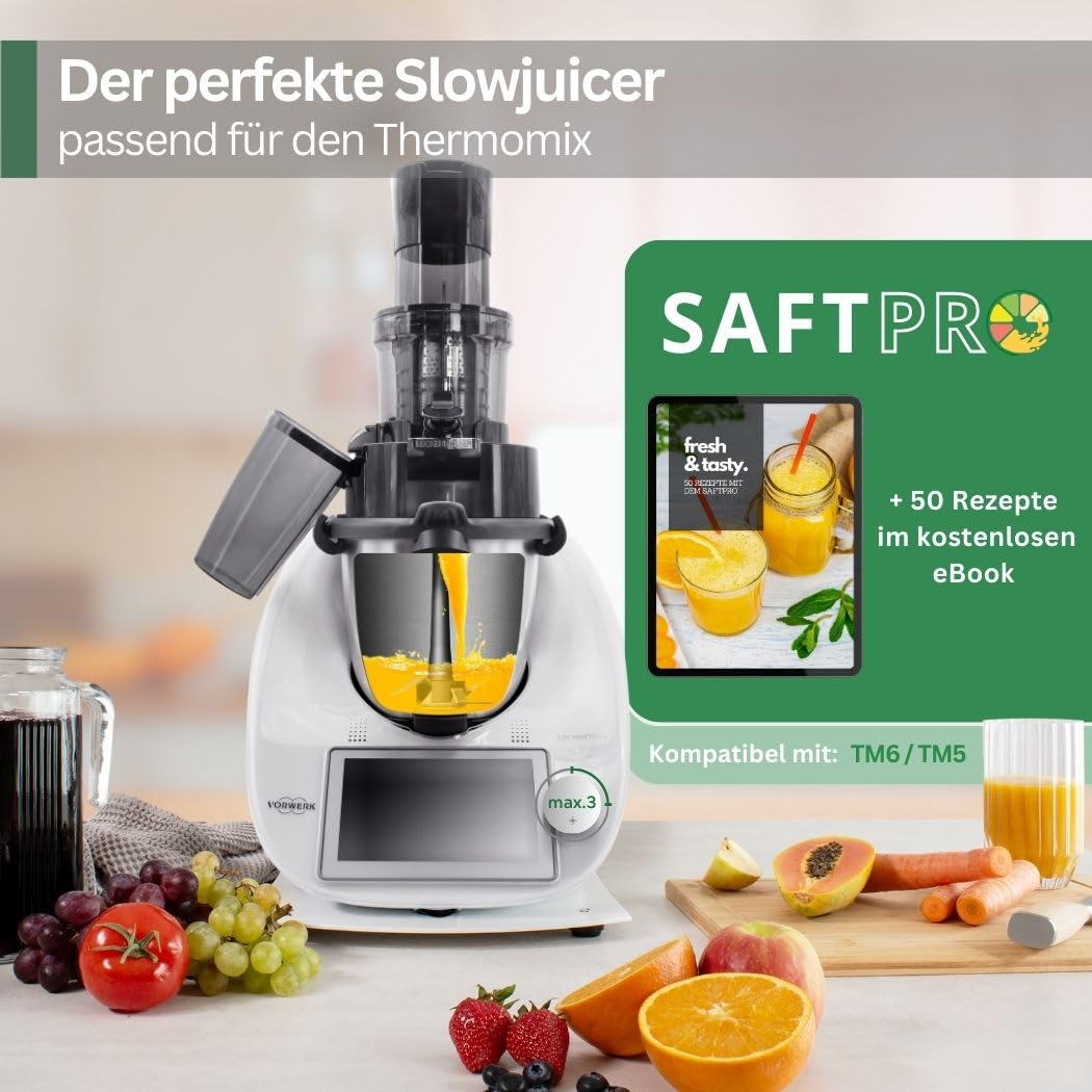 SaftPRO – Slow Juicer, Entsafter für Thermomix TM6, TM5