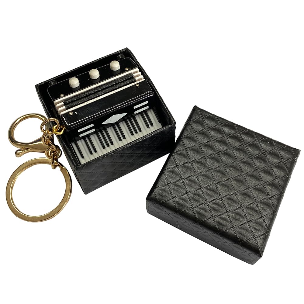 Amazon.co.jp: [MoonEmbassy] キーホルダーアコーディオン ミニチュ