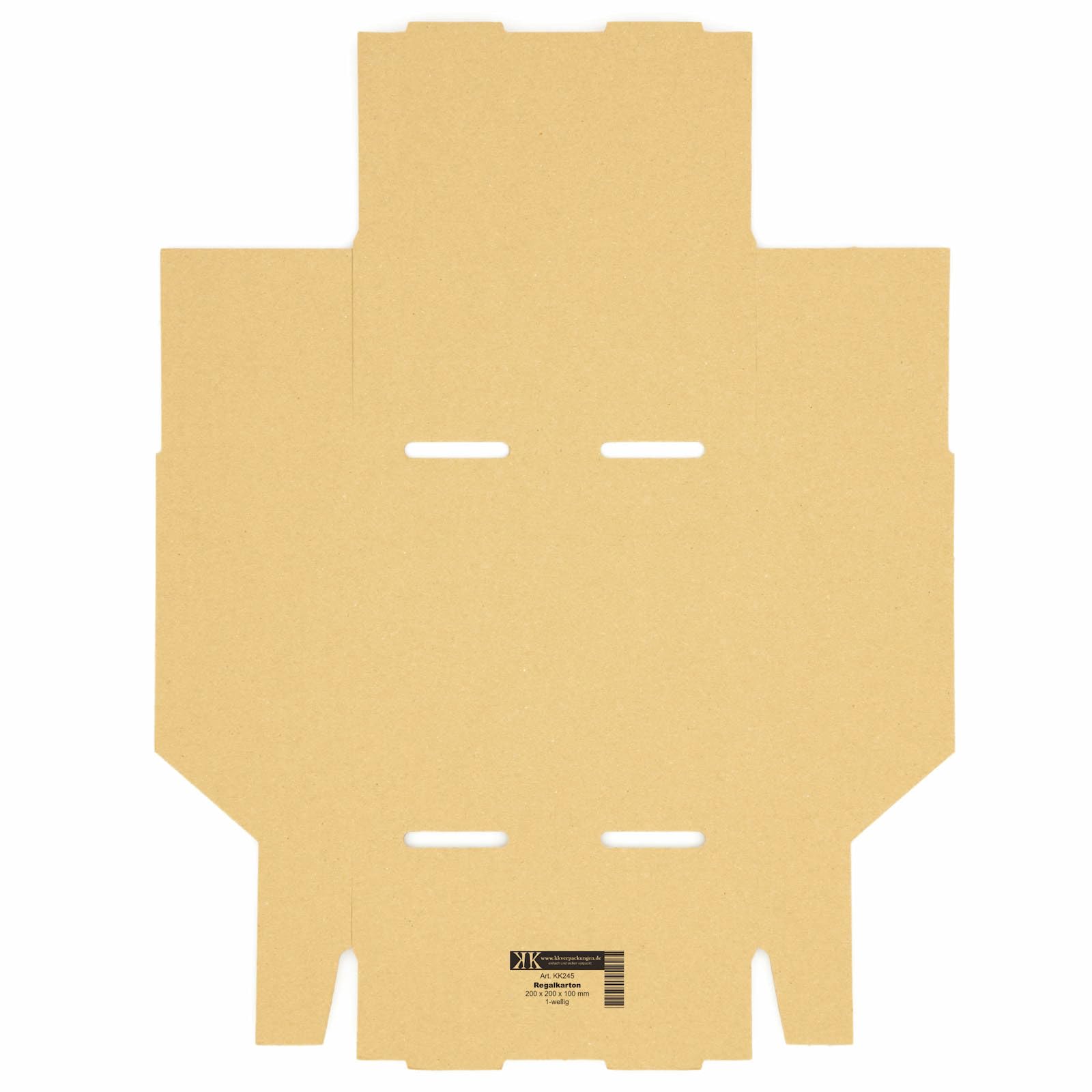 KK Verpackungen Regalkartons 200x200x100mm | 25 Stück, Lagerboxen für Lagerregale | Sichtboxen aus Wellpappe für Kleinteile | Stecksystem ohne Klebeband | Aufbewahrungsbox Werkstatt & Lager