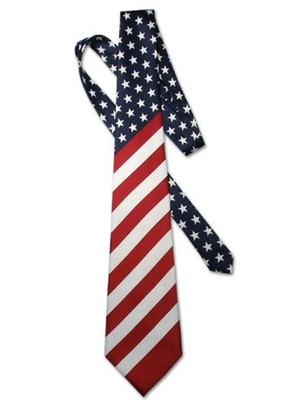 Pensan NEW American Flag Men's Neck Tie USA Patriotic Skinny 2'' NeckTie