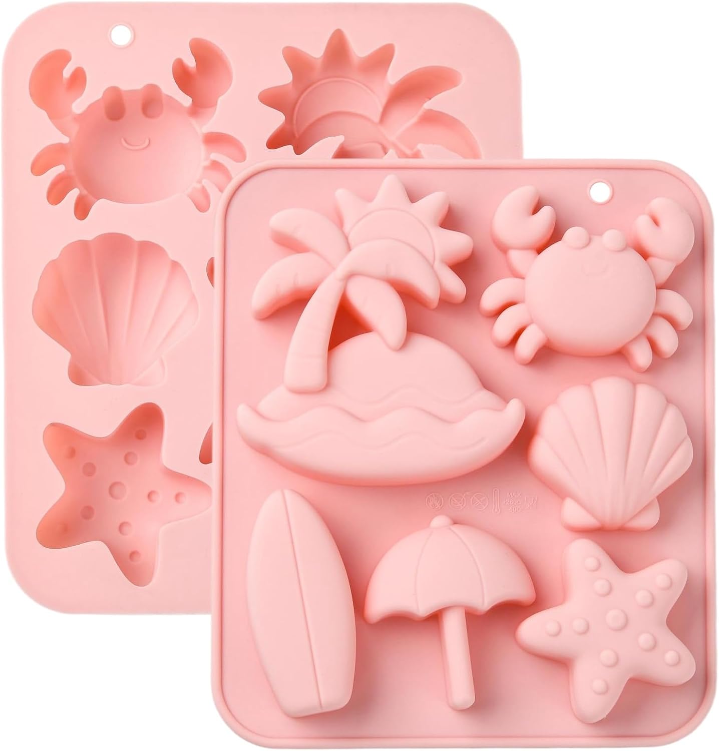 Ipotkitt Blue Car Theme Silicone Molds Vehicle Bus Transportation Candy Molds for Candy Chocolate Jelly Cake Ice Crafts, 2pcs, 6 Cavities