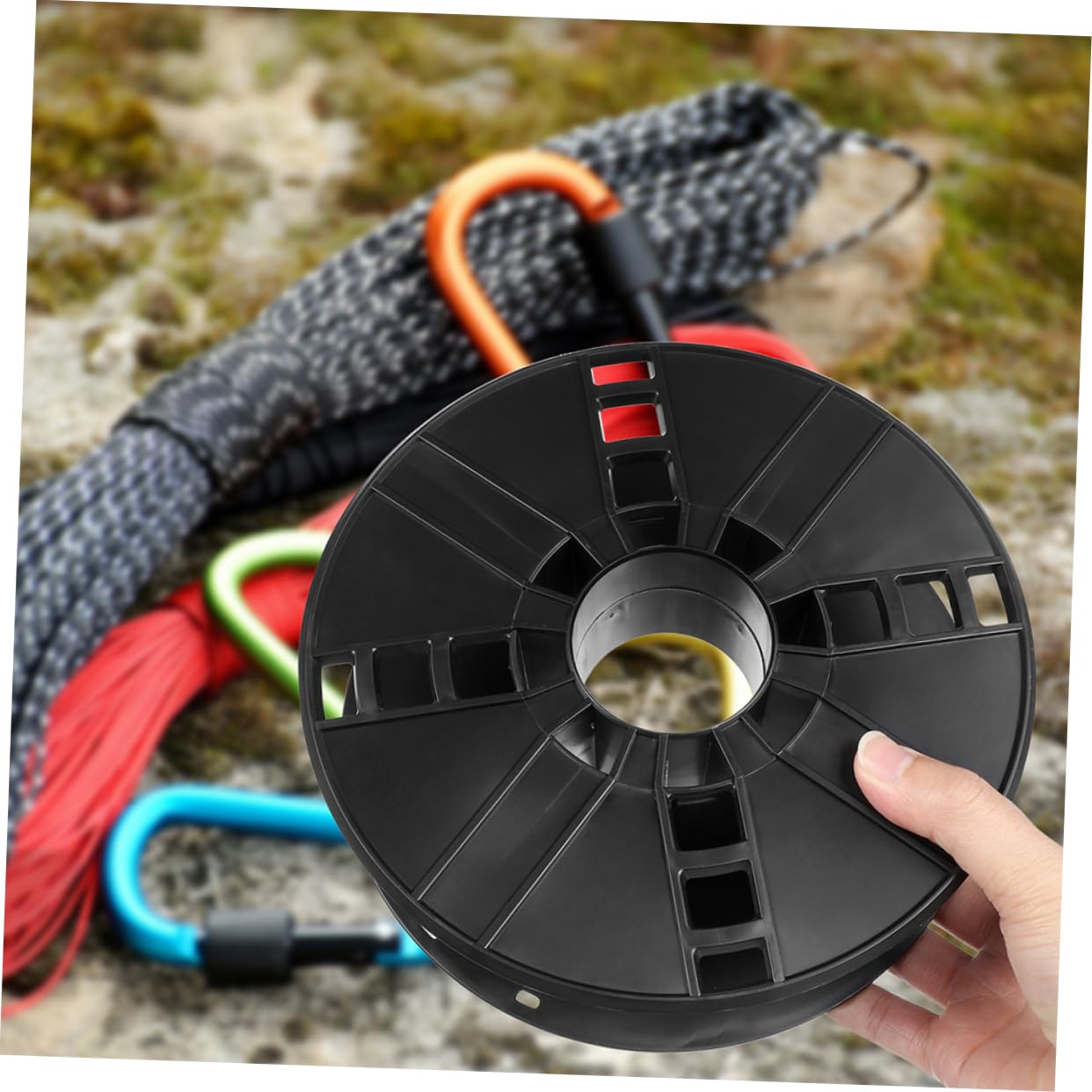 Cabilock 4Pcs Electric Cord Holder Portable Cable Storage Reels with Stylish Design for Organizing Extension Cords Lightweight and for Easy Carrying and Use