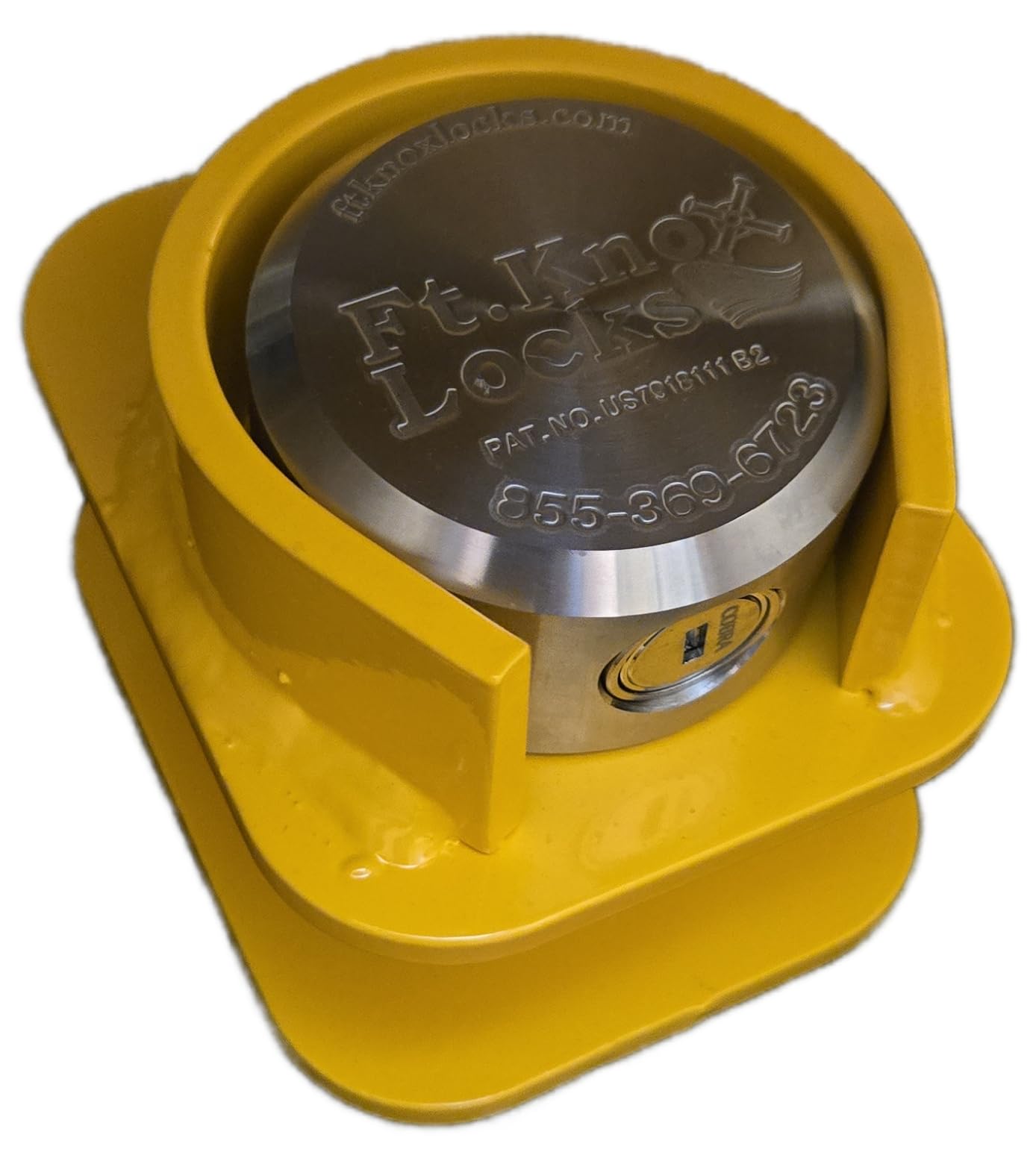 Pintle Coupler Lock (W/Cobra Sidewinder Stainless Steel Puck Lock)