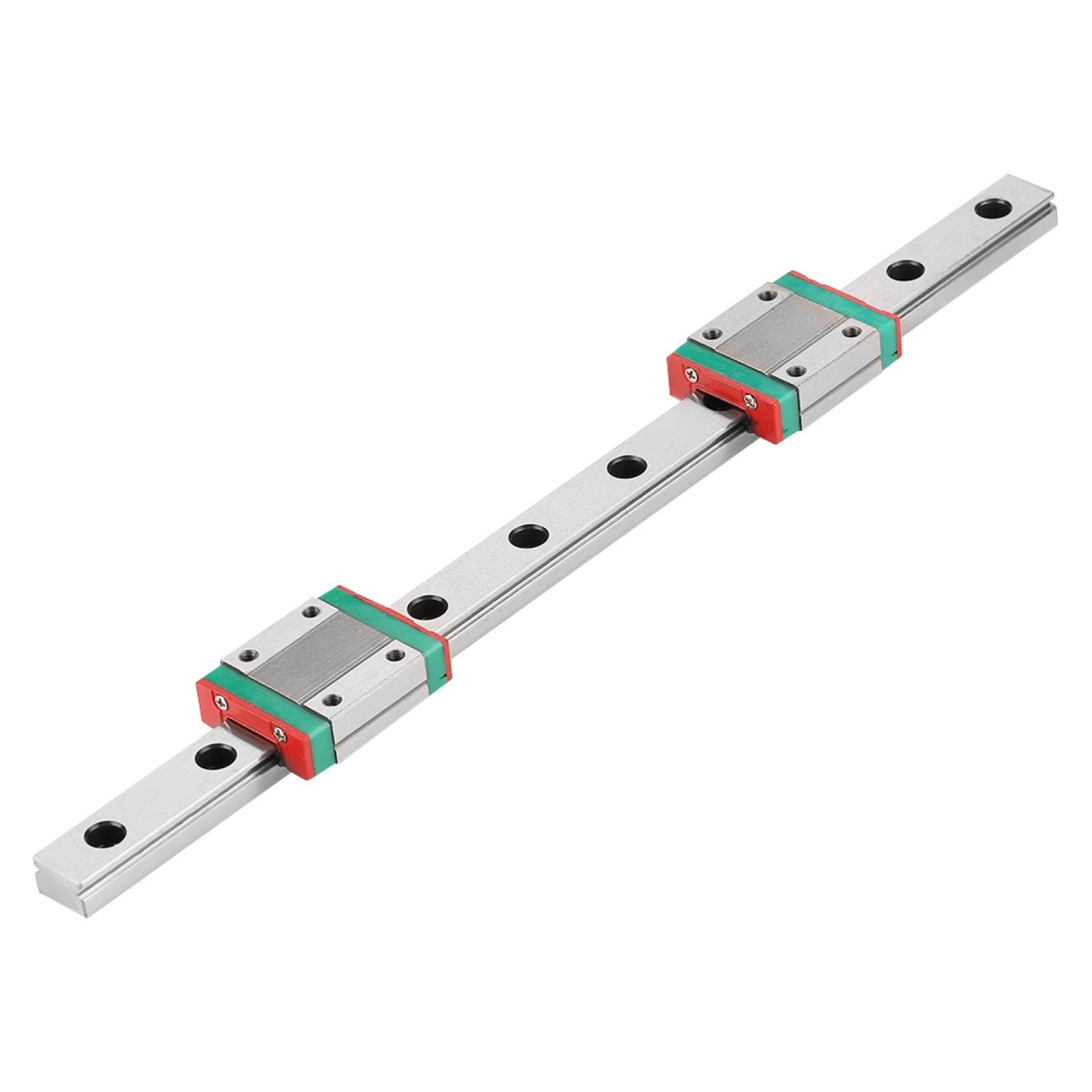 Rail de mouvement linéaire 250mm MGN12 Rail de guidage linéaire miniature Rail de guidage 12mm largeur + 2 pièces MGN12B blocs de glissière