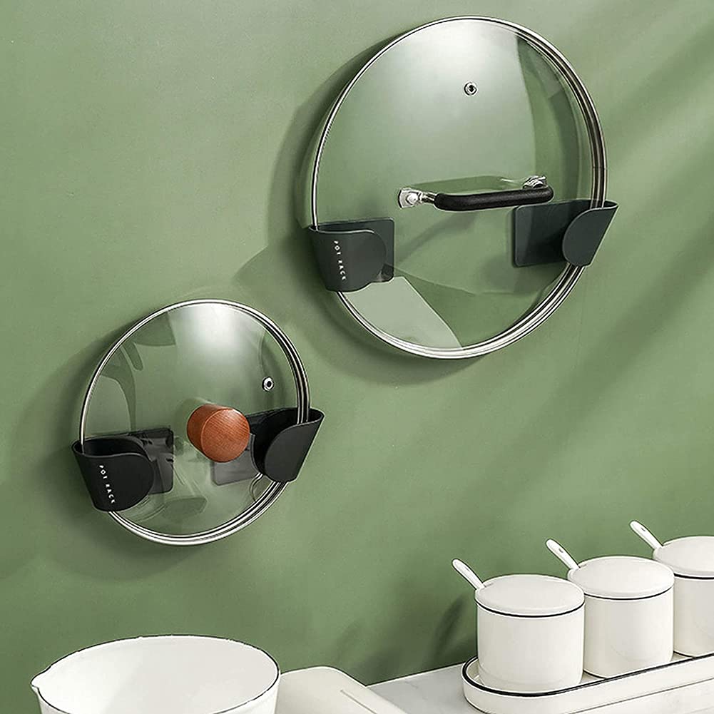 10 Supports Réglables Pour Couvercles De Casseroles – Gain De Place Dans La Cuisine, Noir