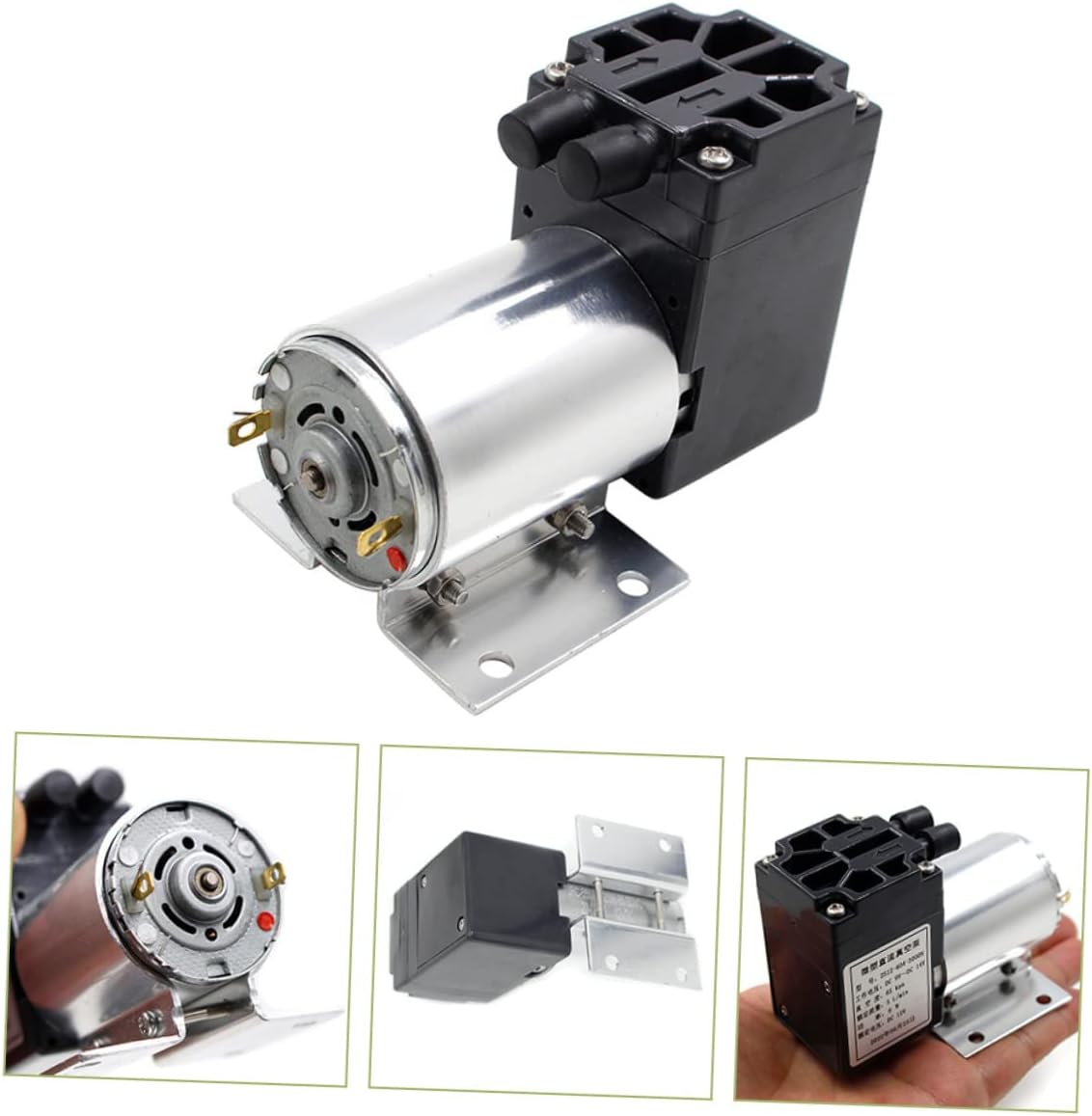 MERRYHAPY 12v Inflatable Air Pump Vacuum Pump Mini Electric Air Compressor 5l/ Rate 65-120kpa Pressure Portable