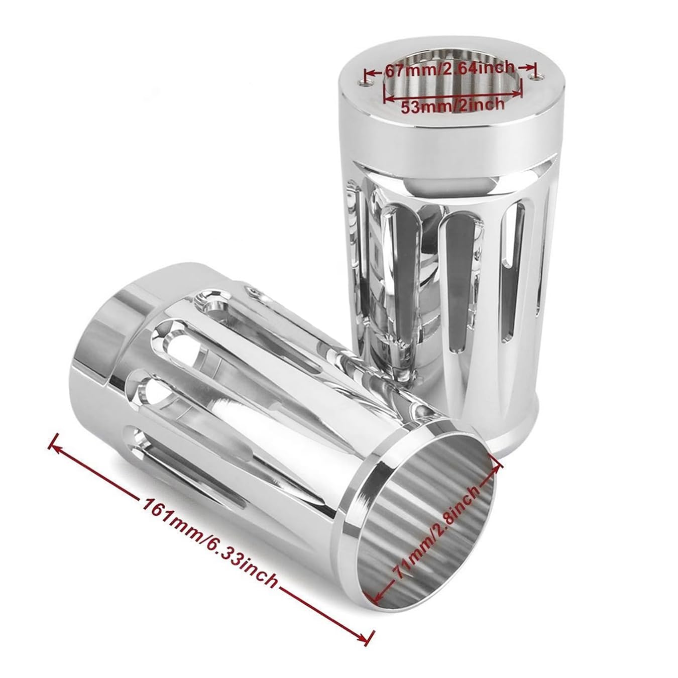 Amazon.com: 49mm Fork Slider Boots Cover For Harley Bagger