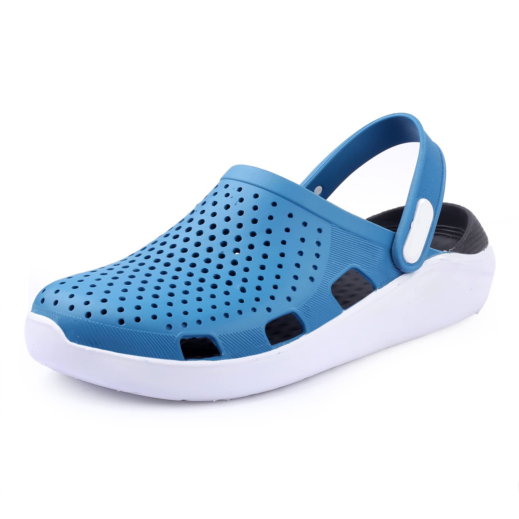 Kraasa Mens Clogs, Casual Sandals for Men, Walking Clogs for Mens BlueWhite UK 9 (B0BHYPMZ3H) Amazon Price History, Amazon Price Tracker