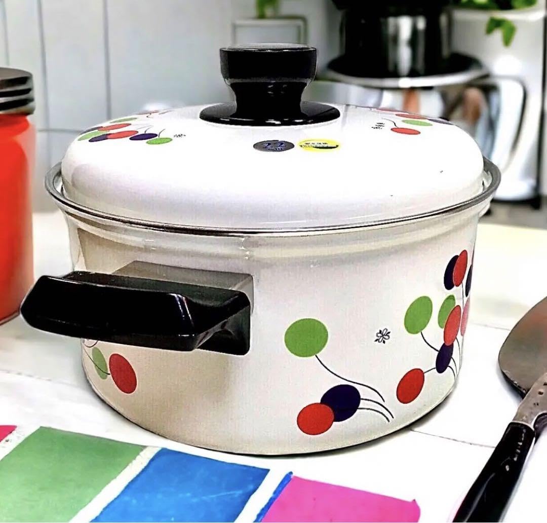 Amazon.co.jp: ホーロー鍋 両手鍋×片手鍋 サニーウェア ポピンズ 昭和