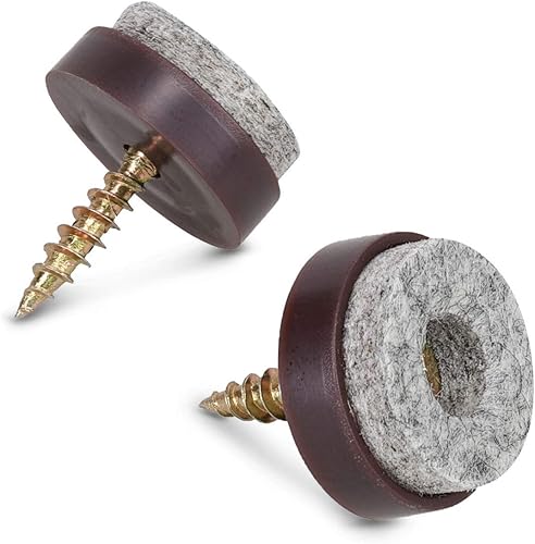 Navaris Almohadillas de fieltro para muebles (50 piezas) Deslizadores redondos atornillados para patas de silla, pies Deslizadores de suelo para Navaris Almohadillas de fieltro para muebles (50 piezas) Deslizadores redondos atornillados para patas de silla, pies Deslizadores de suelo para