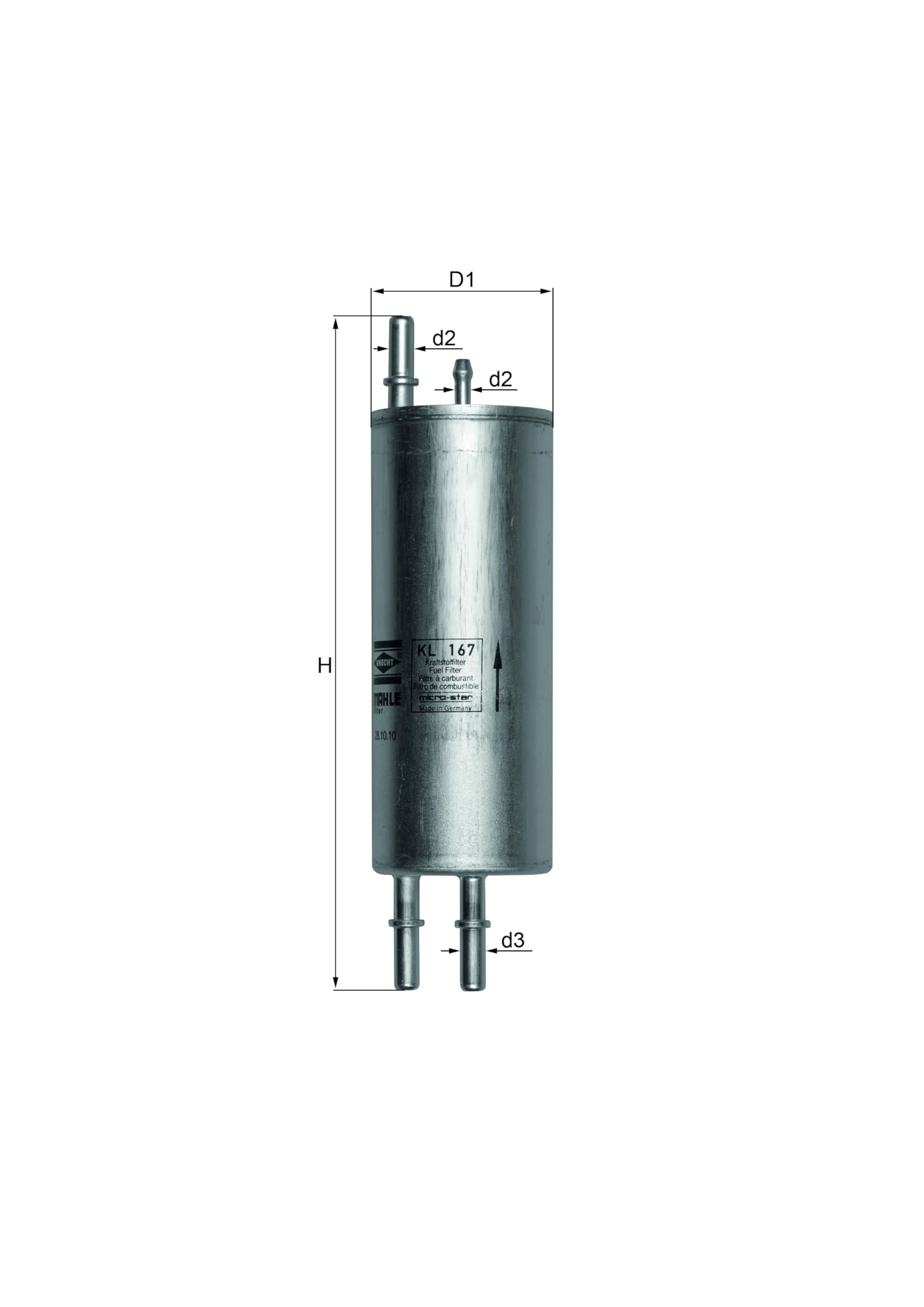 Filtr Paliwa MAHLE KL 167