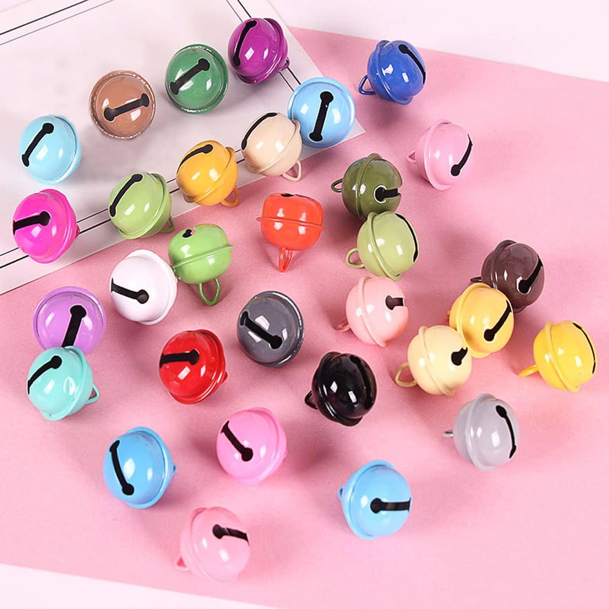 ECYC 10 Pcs 22mm Craft Jingle Bells, Christmas Bells Charm Pendant Bead Bells for DIY Crafts Christmas Home Wedding Decoration,23