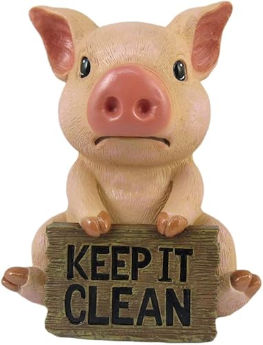 DWK Figura decorativa para tanque de inodoro de cerdo, letrero de baño de cerdo, artĂculos divertidos con temática de cerdo y figura de cerdo de DWK Figura decorativa para tanque de inodoro de cerdo, letrero de baño de cerdo, artĂculos divertidos con temática de cerdo y figura de cerdo de