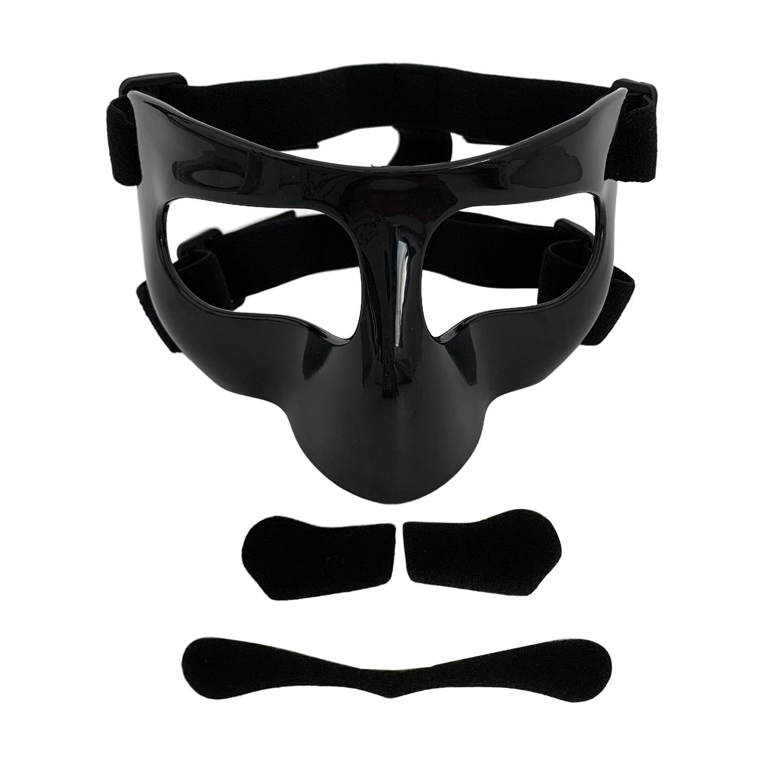 Basketball Gesichtsschutzmaske für Gebrochene Nase, Elastisches Band, Verstellbar, für Erwachsene, Basketball Nasenschutz Gesichtsschutzmaske für Fußb, 17cmx10cm