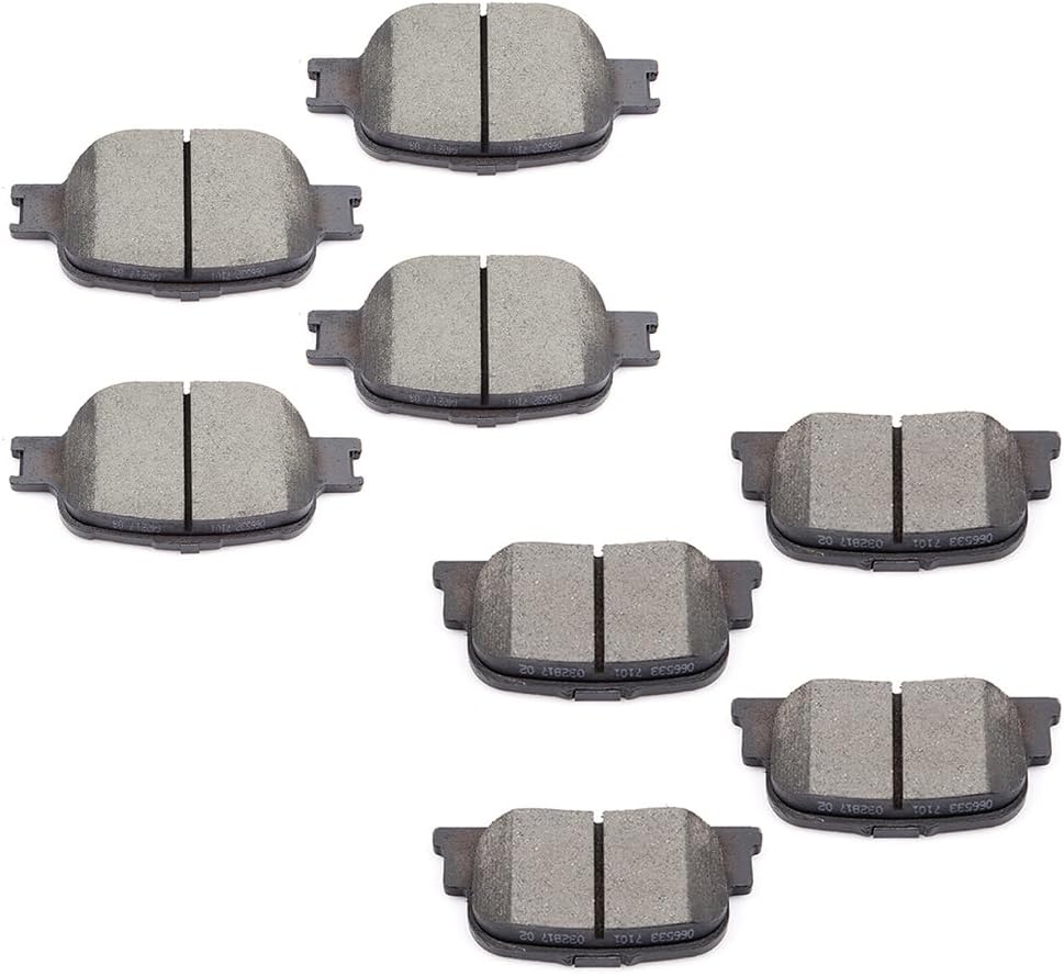 cciyu D817 D835 Ceramic Front Rear Brake Pad Set Fit For 2005-2010 For Scion tC