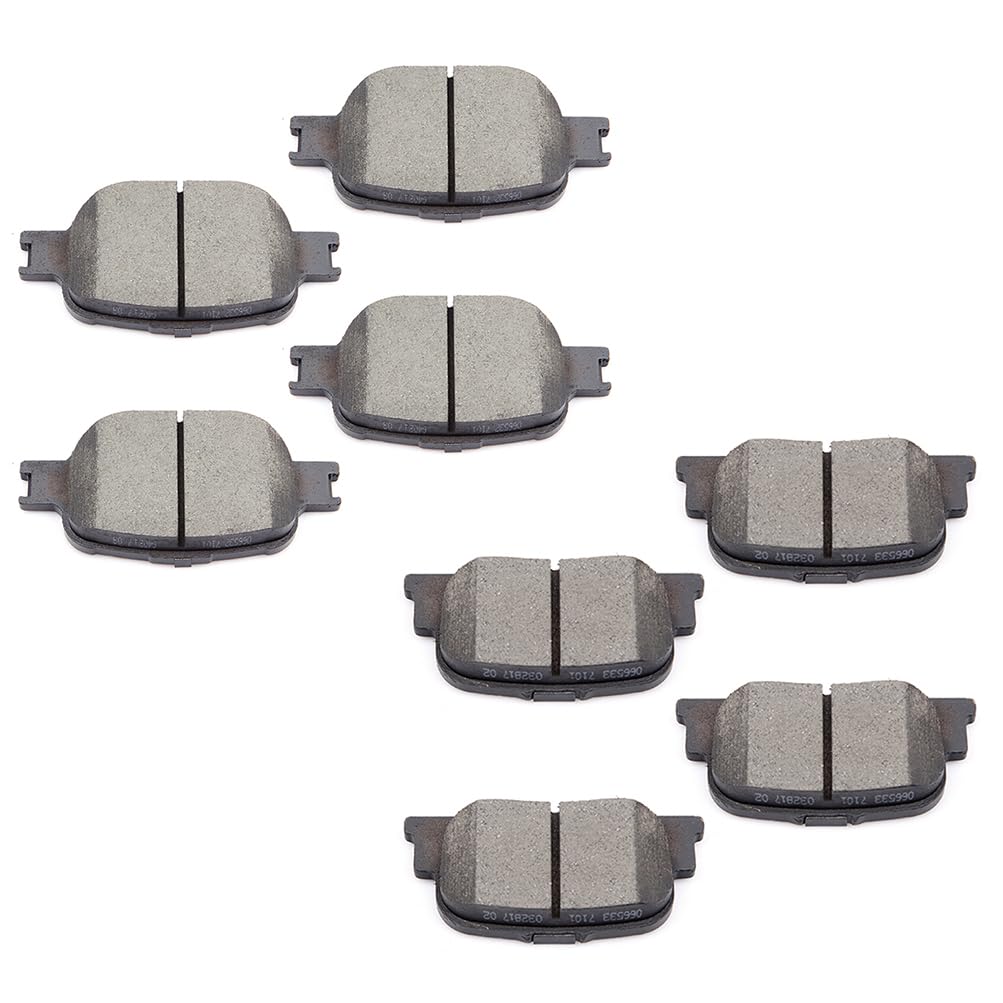cciyu D817 D835 Ceramic Front Rear Brake Pad Set