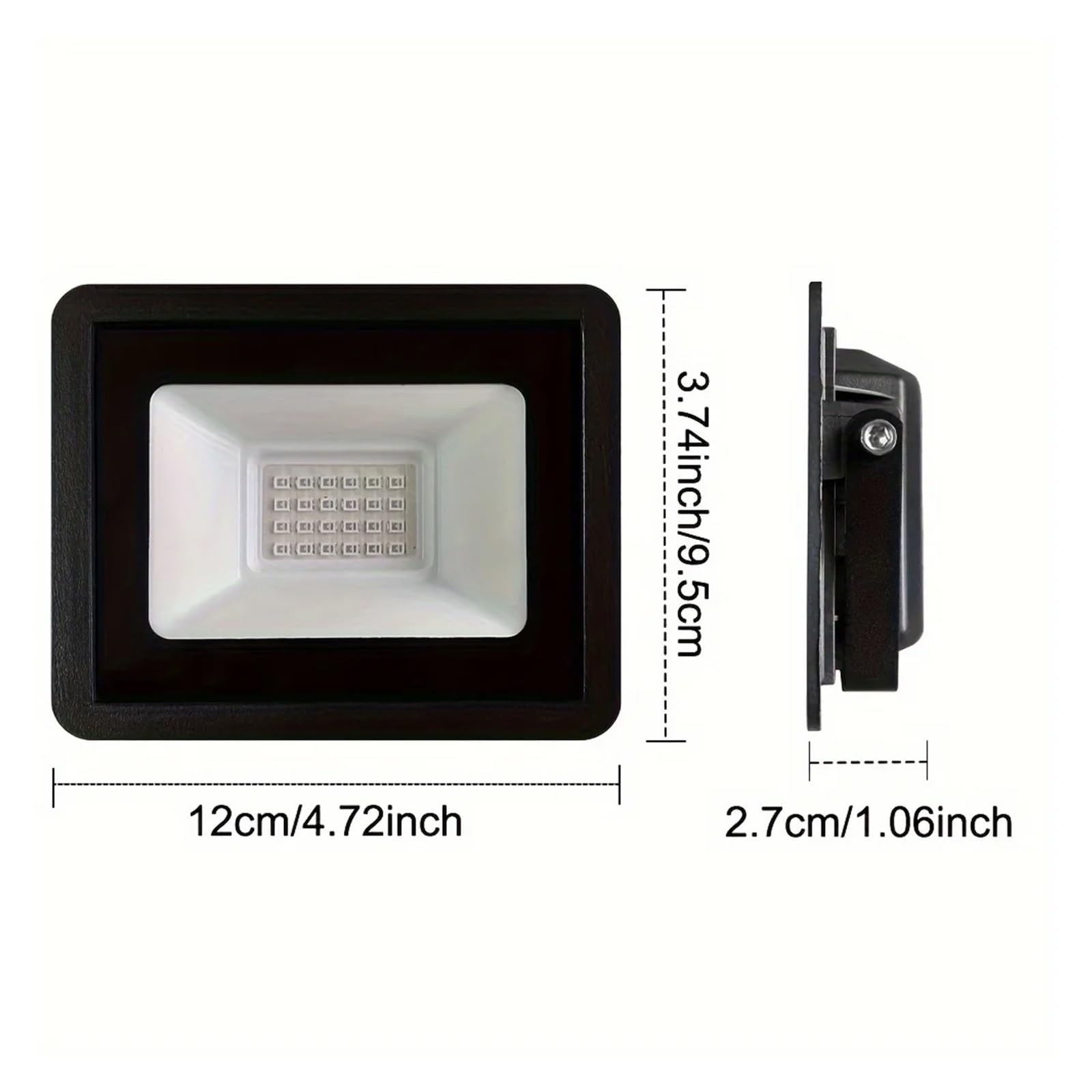 Lámpara de curado UV LED UV de 20 W, luz Ultravioleta 385-400 NM, Fluorescente for escenarios con Efecto y Interruptor, for Fiestas, DJ Festivales(24LEDs-3P)