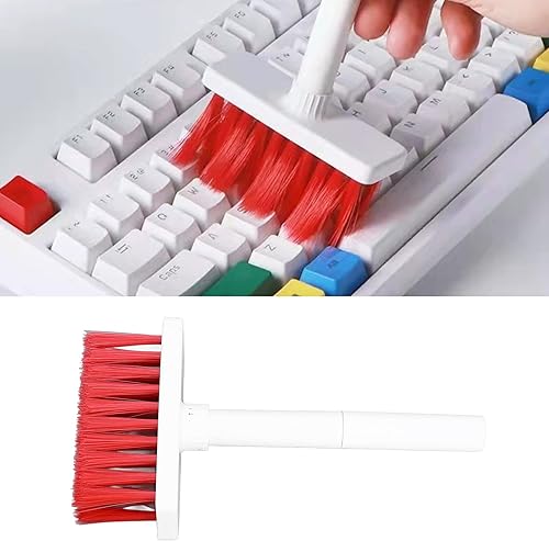 Miniatura 4 de ciciglow Limpiador de teclado de cepillo suave, kit de herramientas de computadora, cepillo limpiador de polvo 5 en 1 para computadora, teléfono