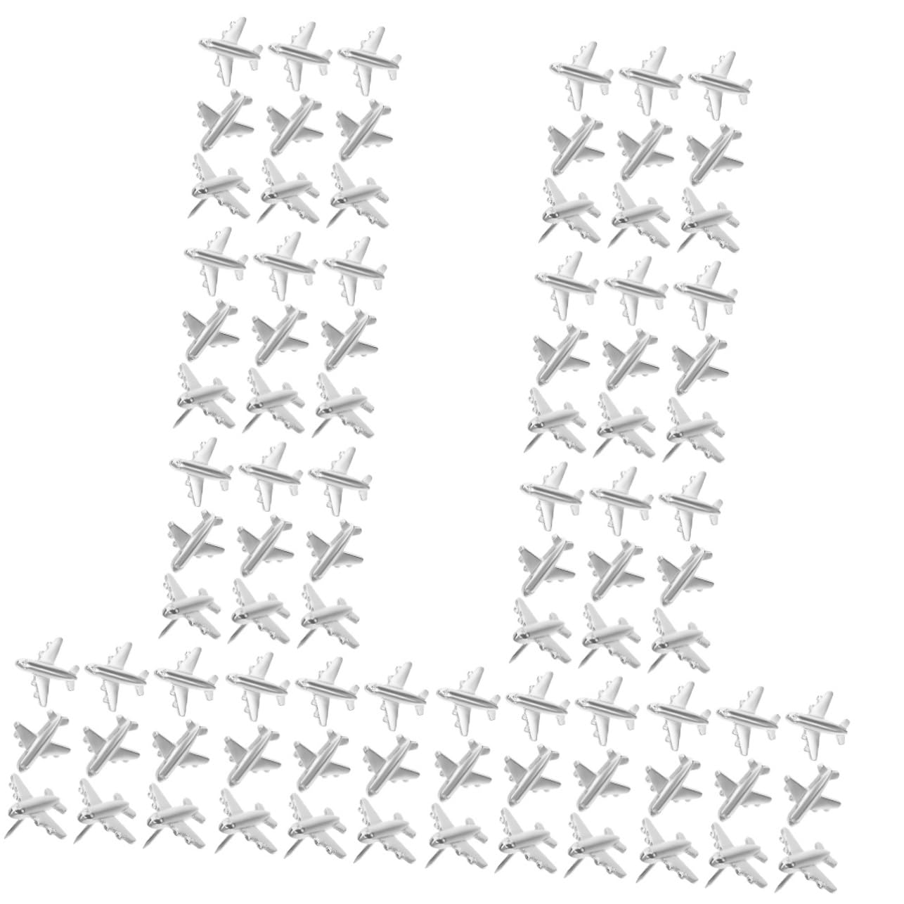 Ciieeo 120stücke Teiliges Metall Flugzeug Push Dekorative Pinnwand Nadeln Für Korktafeln Und Fotos Wiederverwendbare Süße Design-nadeln Für Kunst Und Geografie