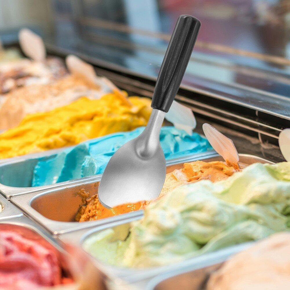 Cuillère à Glace Personnalisable 1,5 Oz - 7 Pouces En Alliage Aluminium Antigel - Pour Gelato, Pâte à Biscuits
