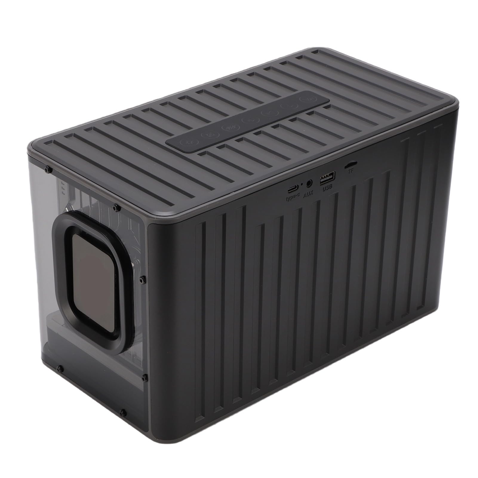 Altoparlante Bluetooth, Altoparlante da Tavolo Stereo Wireless con Luce RGB da 45 W, per Feste Multimodale con Display Orologio a LED, per Sala Giochi per Feste in Casa