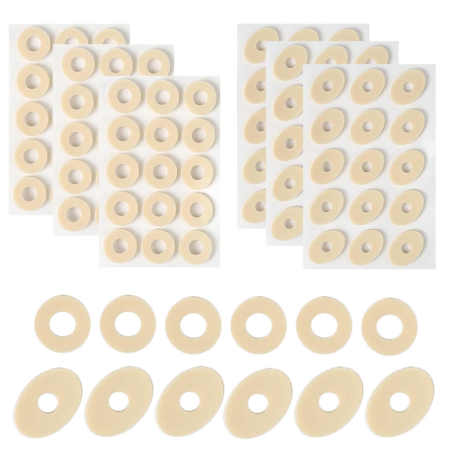 Ginddy Corn Cushions,90 Pcs Soft Latex Sponge Self Adhesive Callus Pads Corn Remover For Feet Corns And Calluses Relief Pads Compeed Plasters For Foot Toe Callus Anti Friction Reduce Heel Pain Anti-Slip