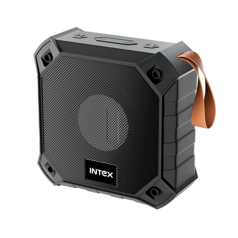 Intex 101-Pro 5W Wireless Portable BT Speaker | Upto 10hour Play Time | in-Build Mic and Handsfree Calling | 10m Bluetooth Range & Multiple Connectivity Mode (Black)