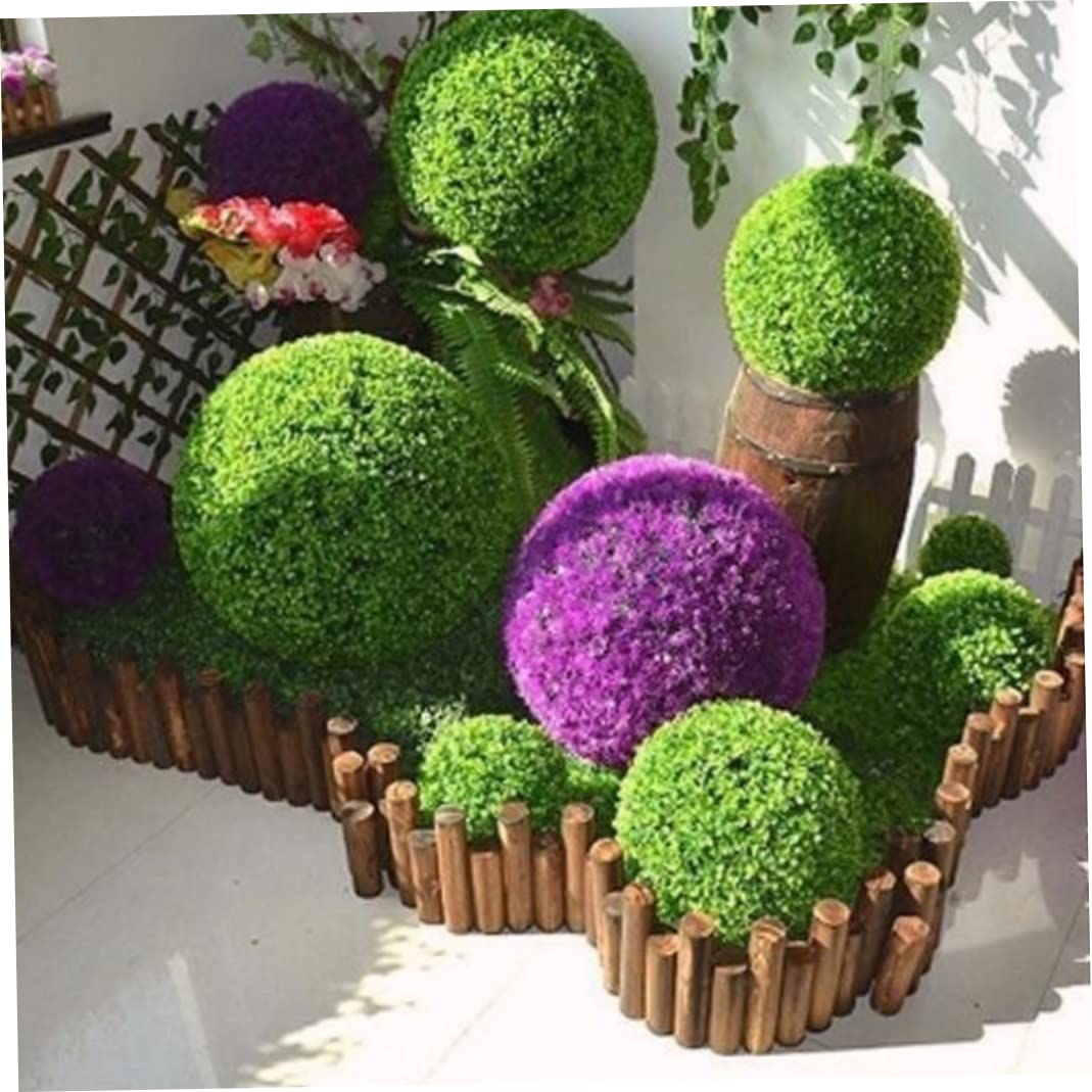 Topiaria Artificiale Palla Decorativa appesa Finta Palla di bosso Pianta per la Decorazione Domestica, Rosso violaceo 35 cm, Finta
