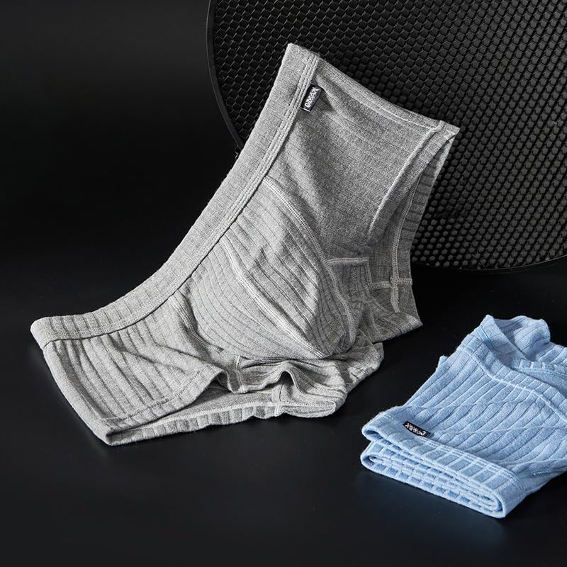 Men's Flex Fit Stretchy Boxer Briefs Low Waist Underwear Multipack4