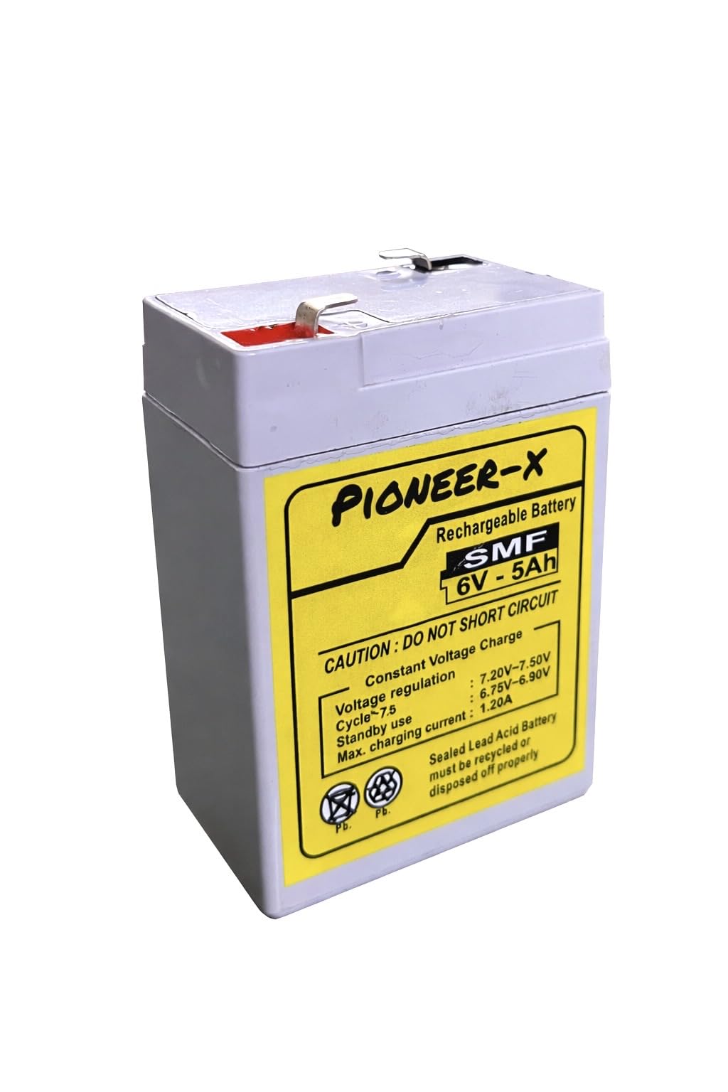 PX 6 VOLT 5 AMPERE AGM-SMF LEAD ACID BATTERY