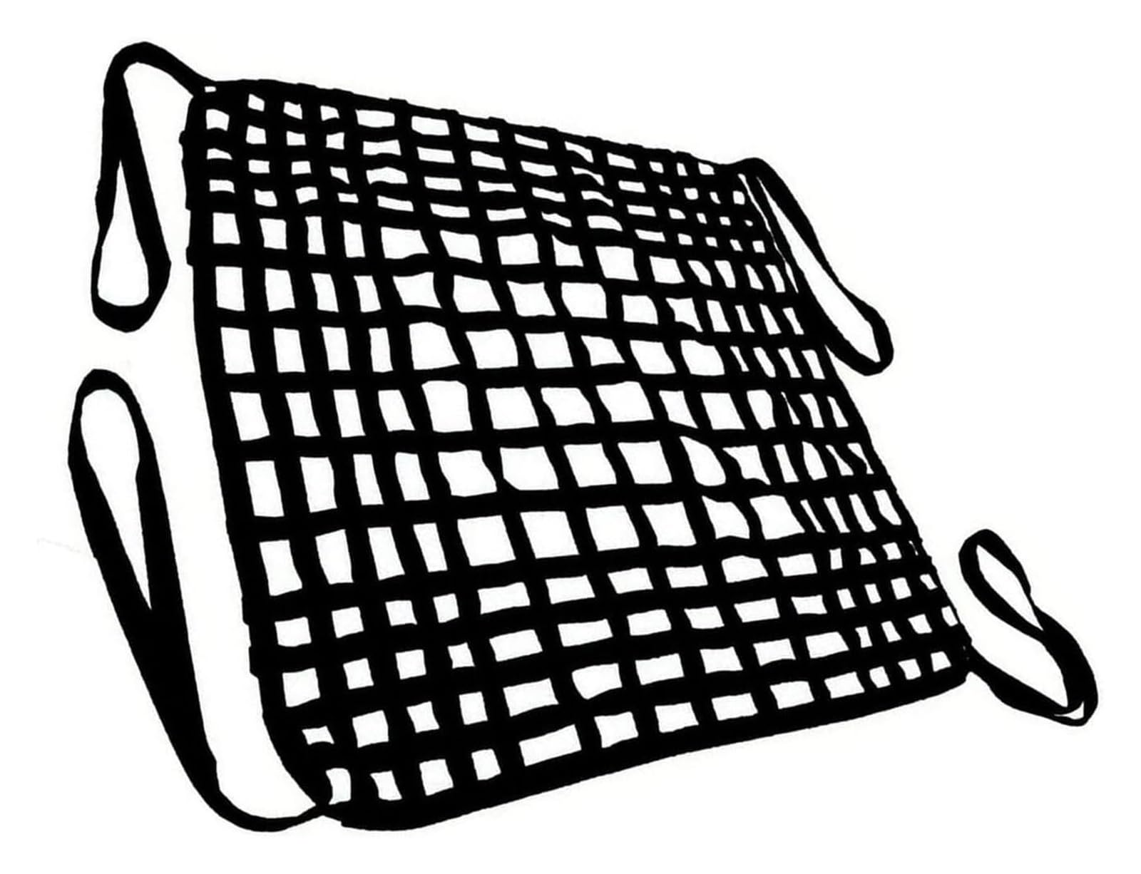 Rete di carico Resistente da 1,5x1,5 m - Portata 500 kg, Rete per pianale di Camion con Cinghie, Maglia da 15 cm per Un carico Sicuro, Un Trasporto Sicuro e Una Maggiore Durata.