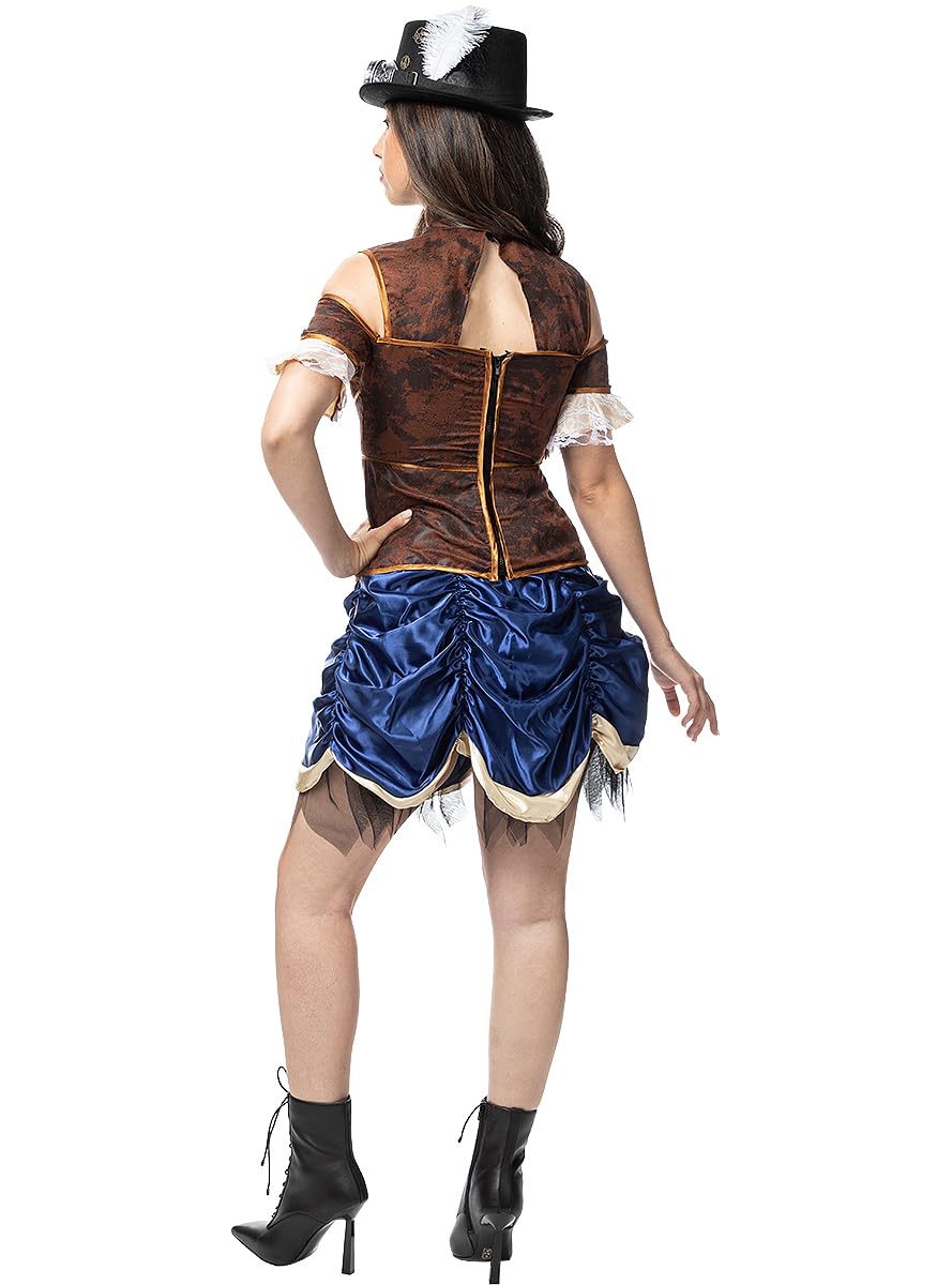 Funidelia | Costume Steampunk corto da per donna Originali & Divertenti, Western, Film e Cinema - Costume per Adulto e accessori per Feste, Carnevale e Halloween - Porpora