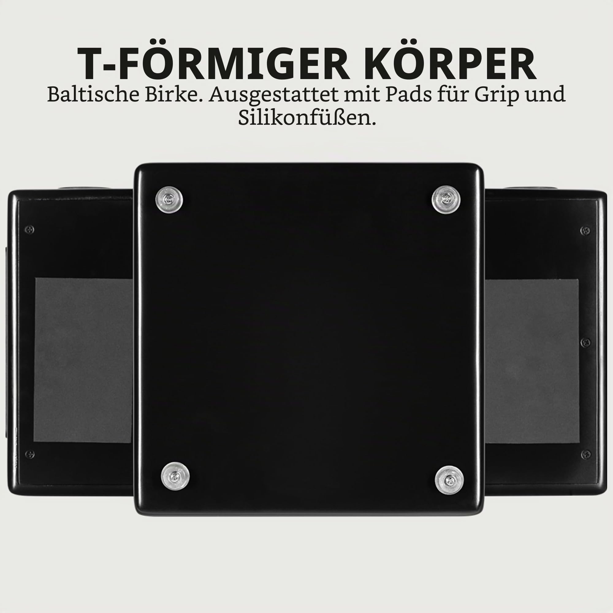 Meinl Percussion Pickup Turbo Slaptop Cajon - rückenschonendes T-Design mit 3 Schallöffnungen vorne - Schlagfläche Walnuss (PTOPCAJ2WN) | T-Design, Snare-Saiten, Schalllöcher vorne, Passiver Tonabnehmer, 14,5 x 10 x 5,75 Zoll, Baltische Birke und Walnuss