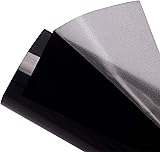 HOHOFILM Black Flock Heat Transfer Vinyl Flocked HTV Vinyl Sheets 20'x12'Iron on for Tshirt Garment