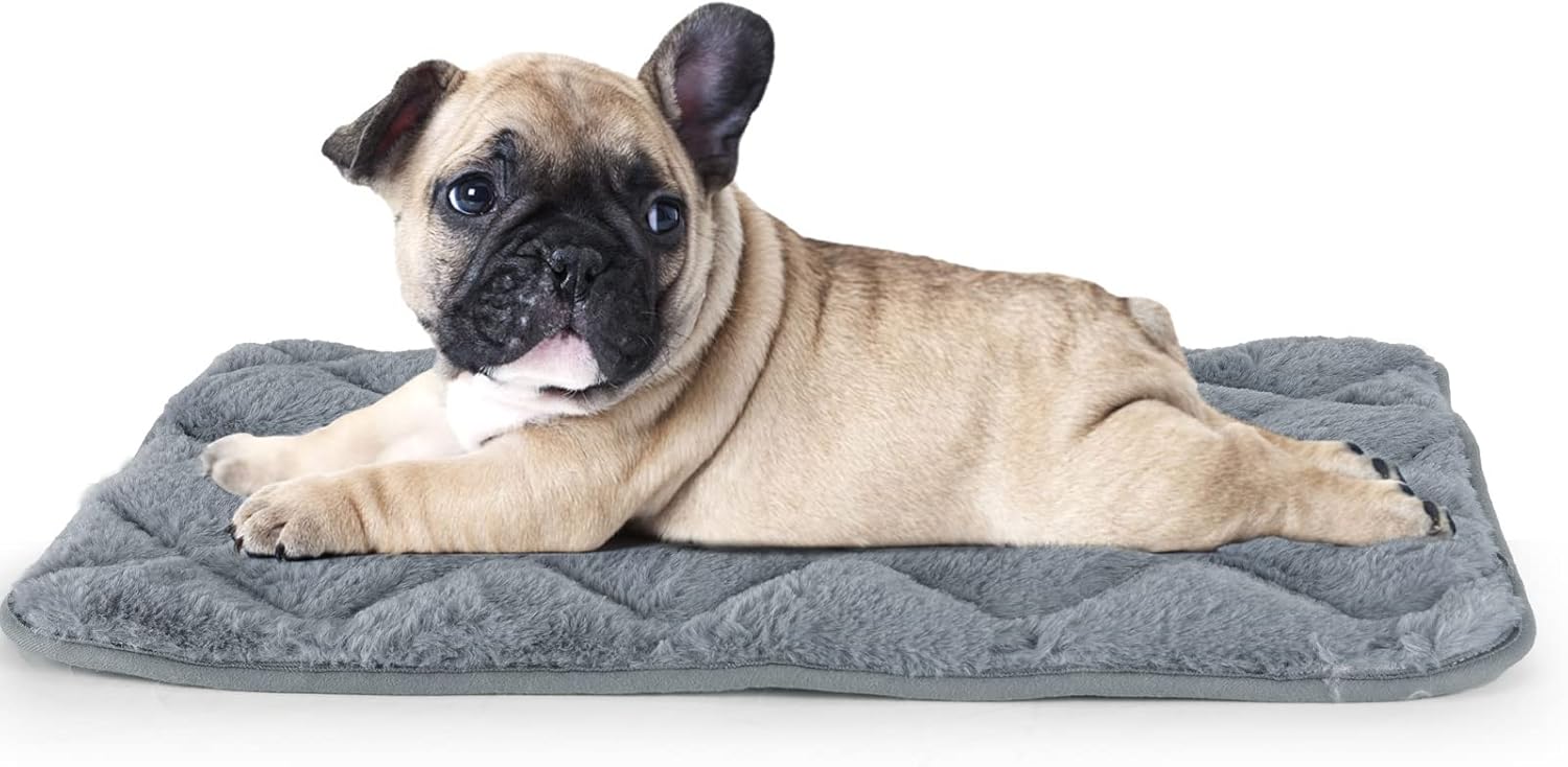 Dog Crate Pad Cat Bed Soft Crate Mat with AntiSlip Bottom Dog Beds for